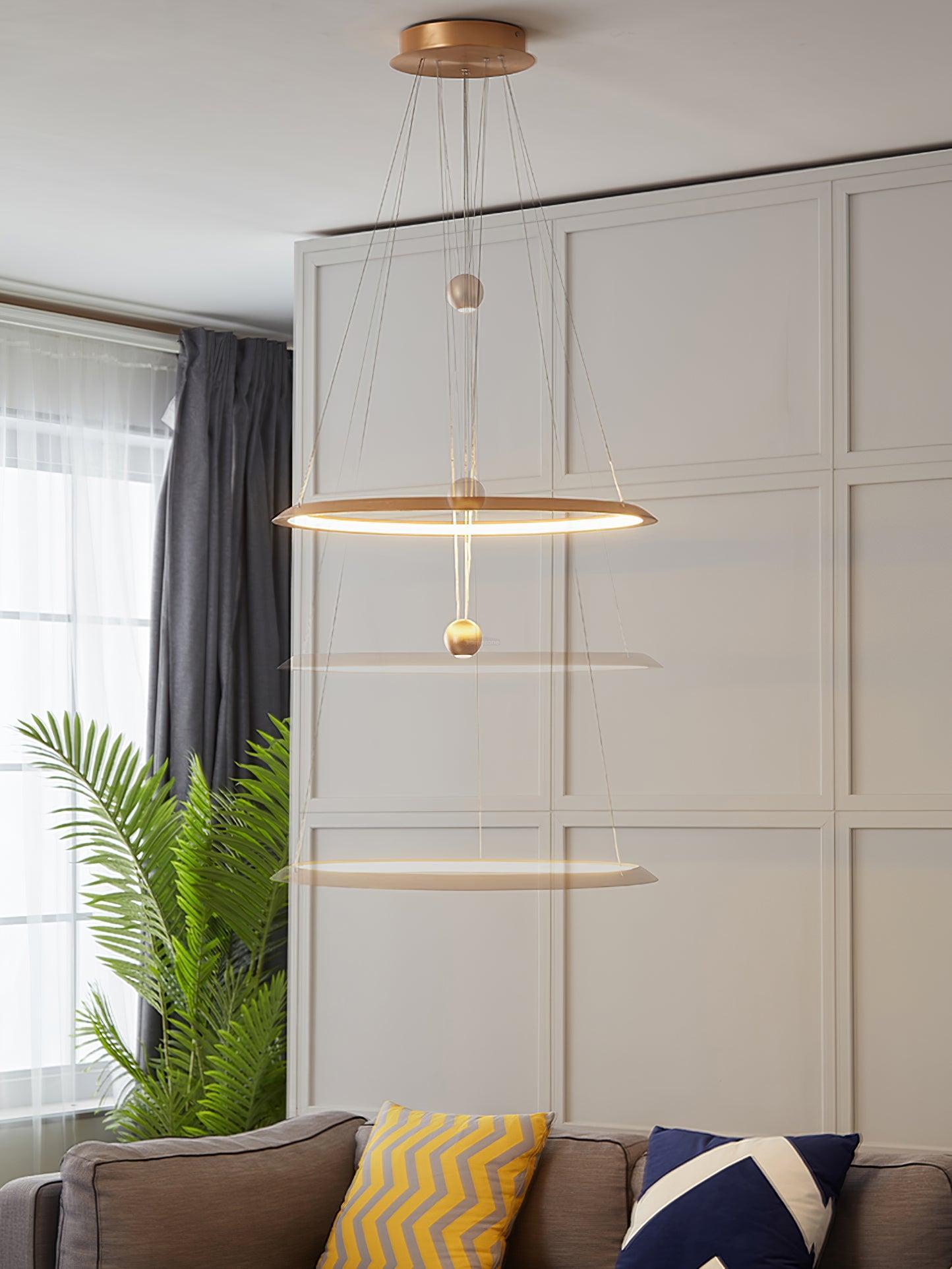 Circular LED Chandelier ∅ 23.6″ - ring-1-Luxehomezone