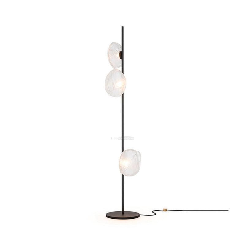Glass Petals Floor Lamp with 3/6 heads - Art Glass-1-Luxehomezone