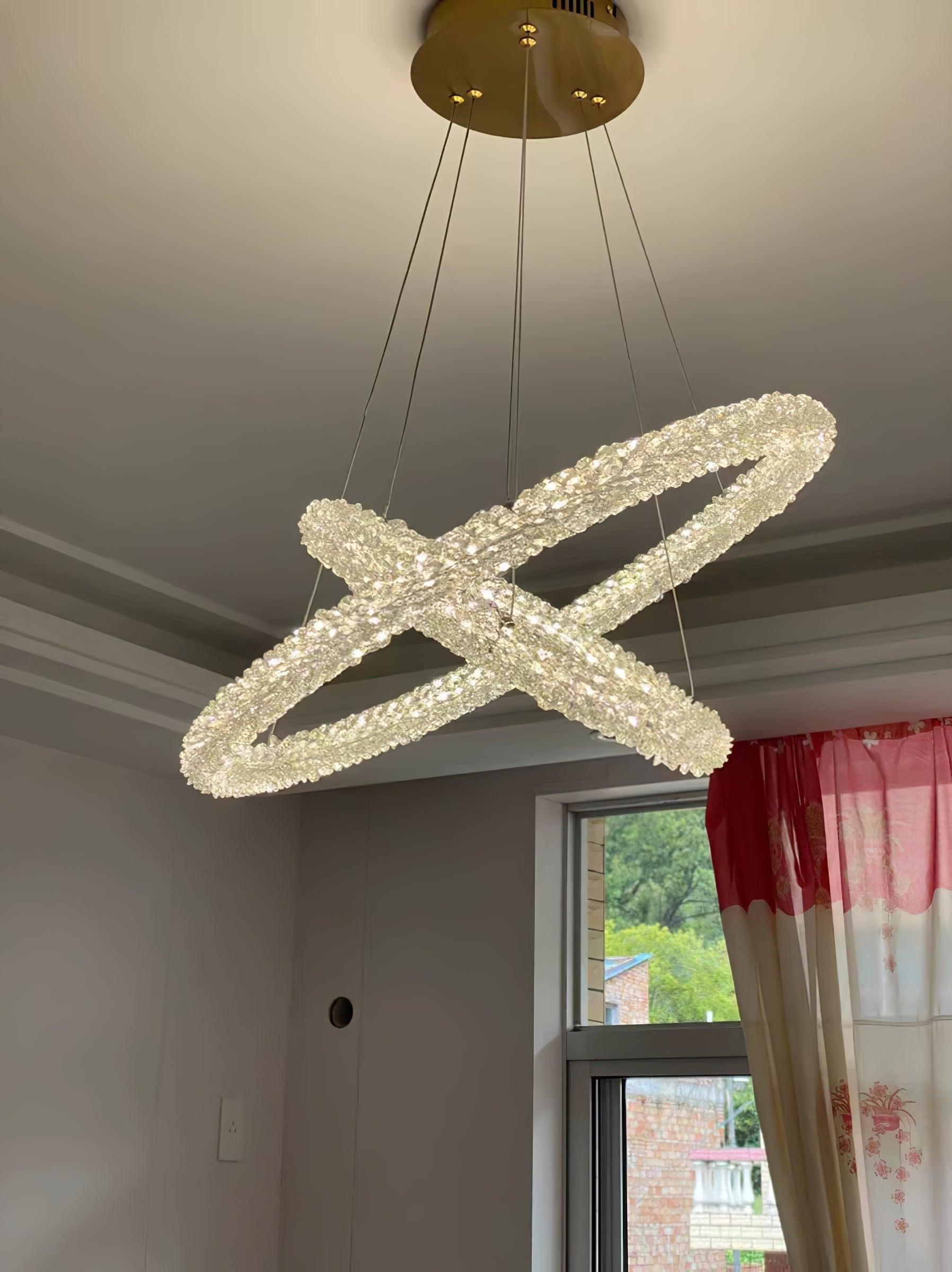 Crystal Ring Chandeliers - Crystals-1-Luxehomezone