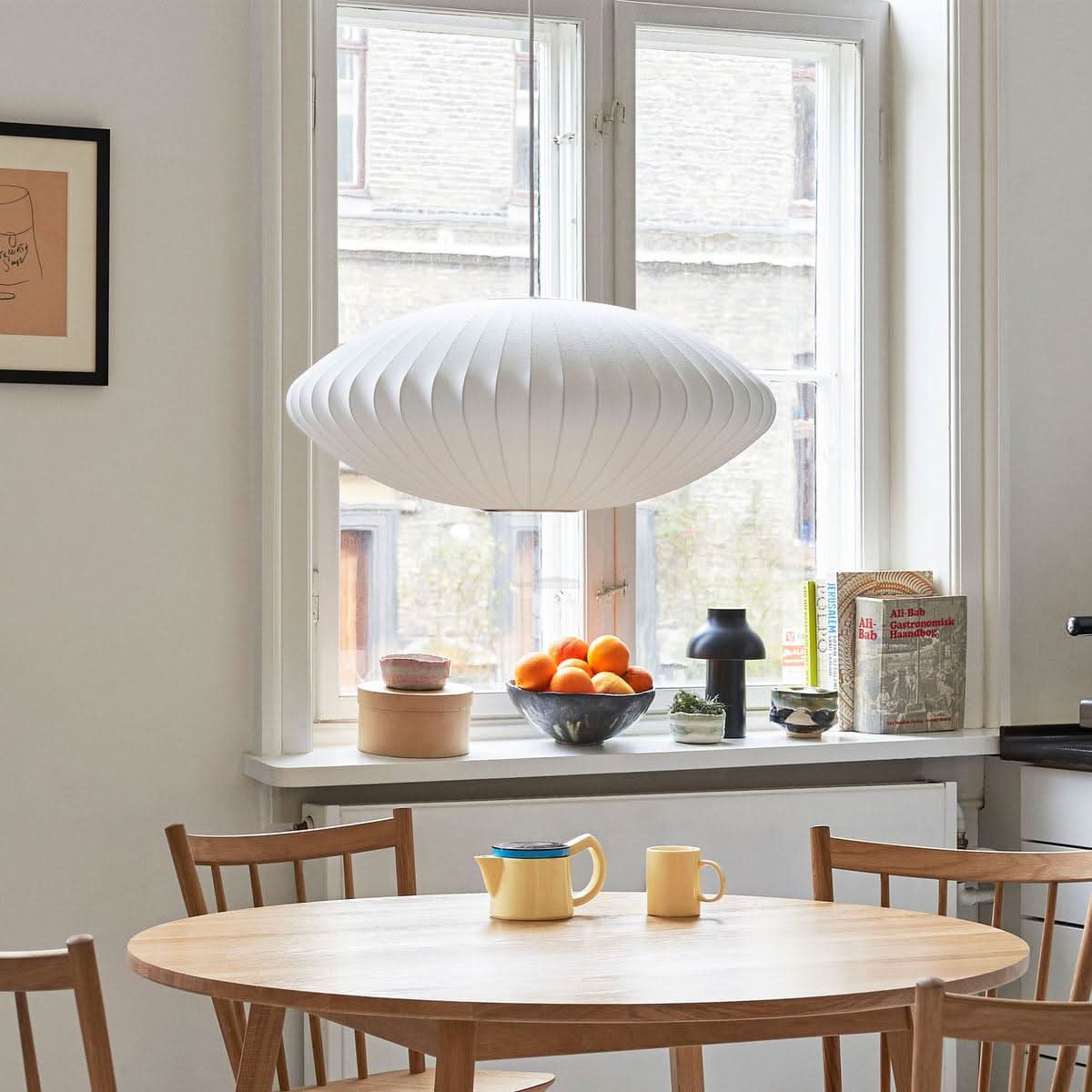 Bubble Pendant Light with Artificial Silk Lampshade - Luxehomezone