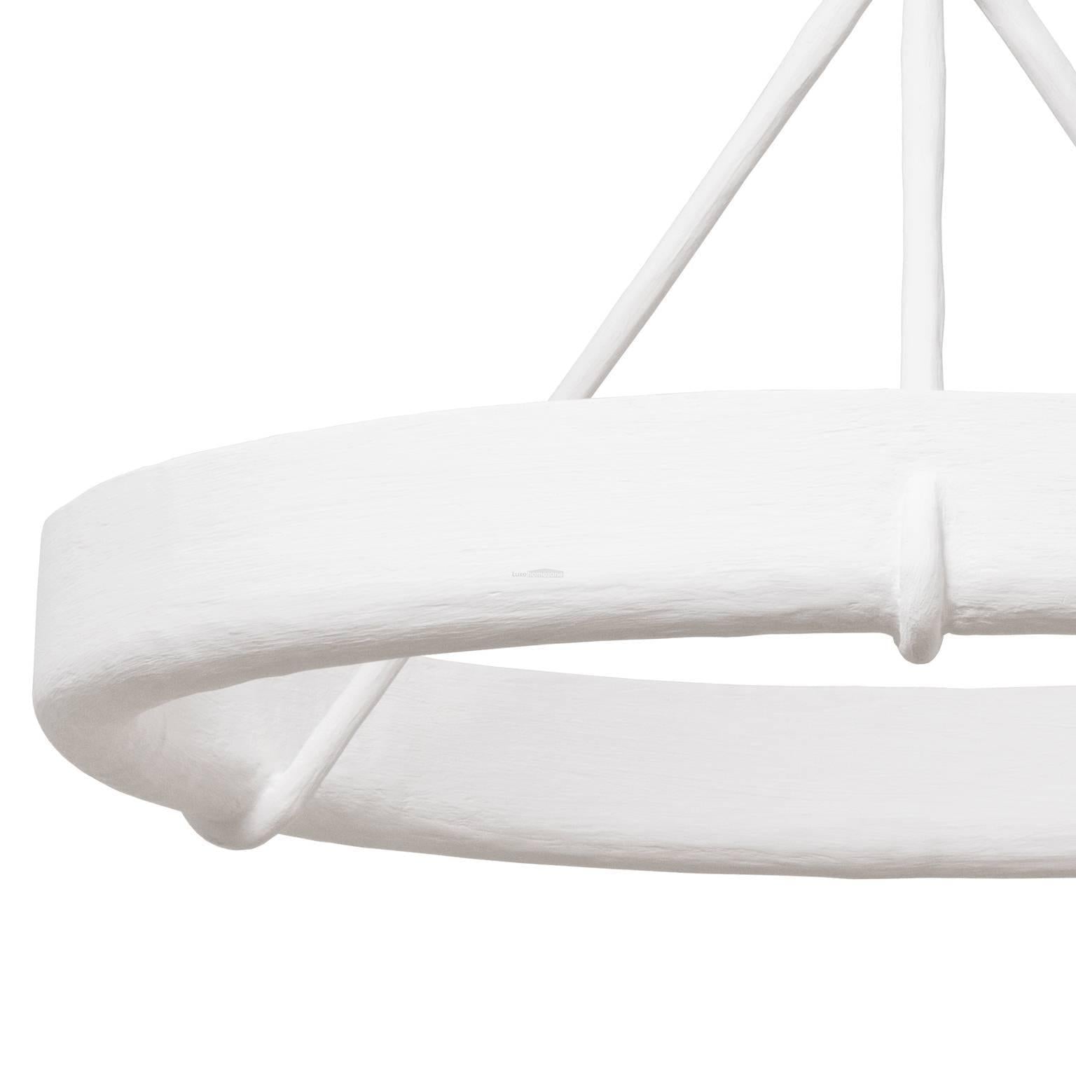 Tinsley Plaster Chandelier ∅ 23.6″/31.5'' - Alabaster, Alabaster Chandelier, Alabaster Pendant, Unknown-1-Luxehomezone