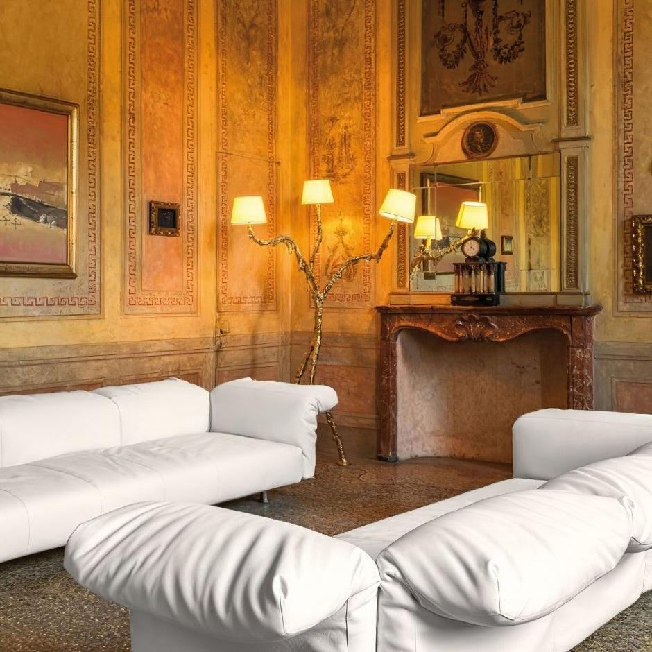 Ines Floor Lamp ∅ 31.5″ - Drapery-1-Luxehomezone
