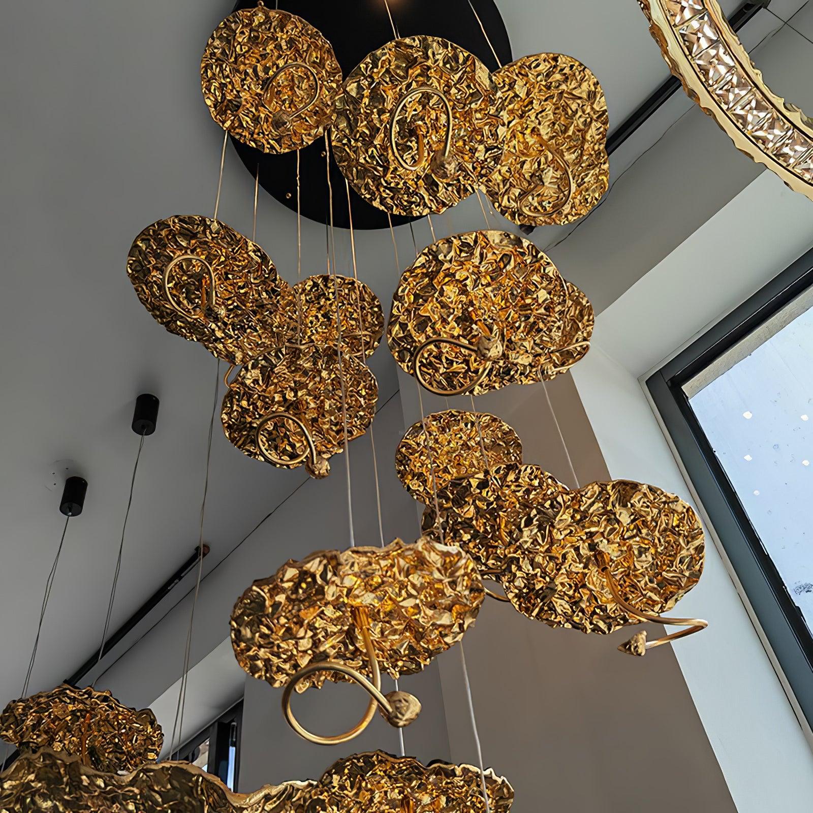 Brass Aviary Constellation Chandelier with 1/3/6/10/17/22 heads - Helia-1-Luxehomezone