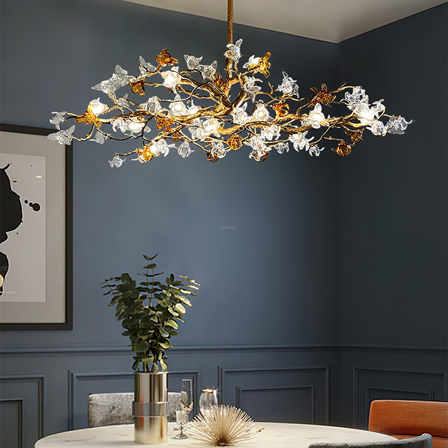 Aosta Brass Branch Type Chandelier - Branch-1-Luxehomezone