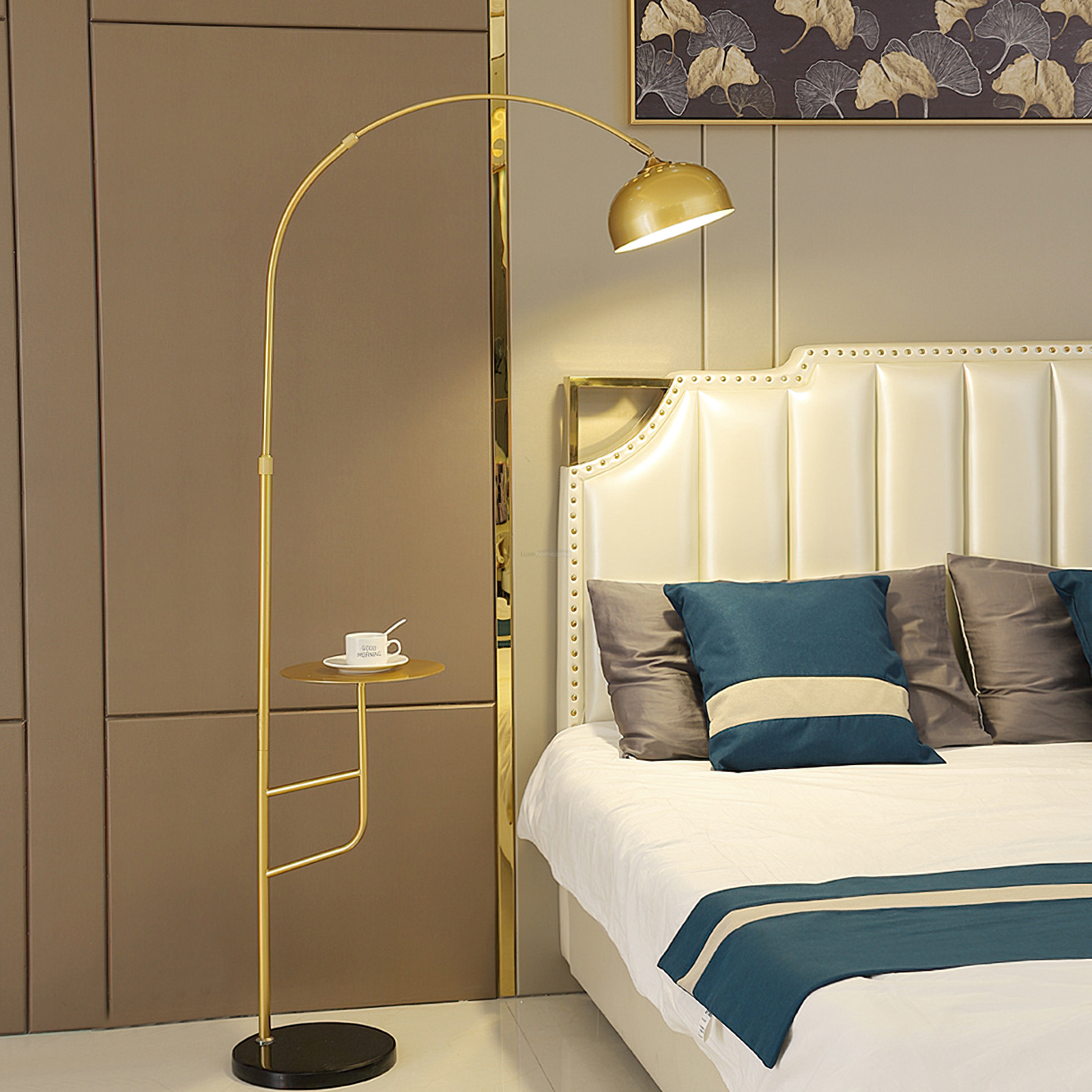 Arc Bell Floor Lamp  ∅ 11″ - Bent-1-Luxehomezone