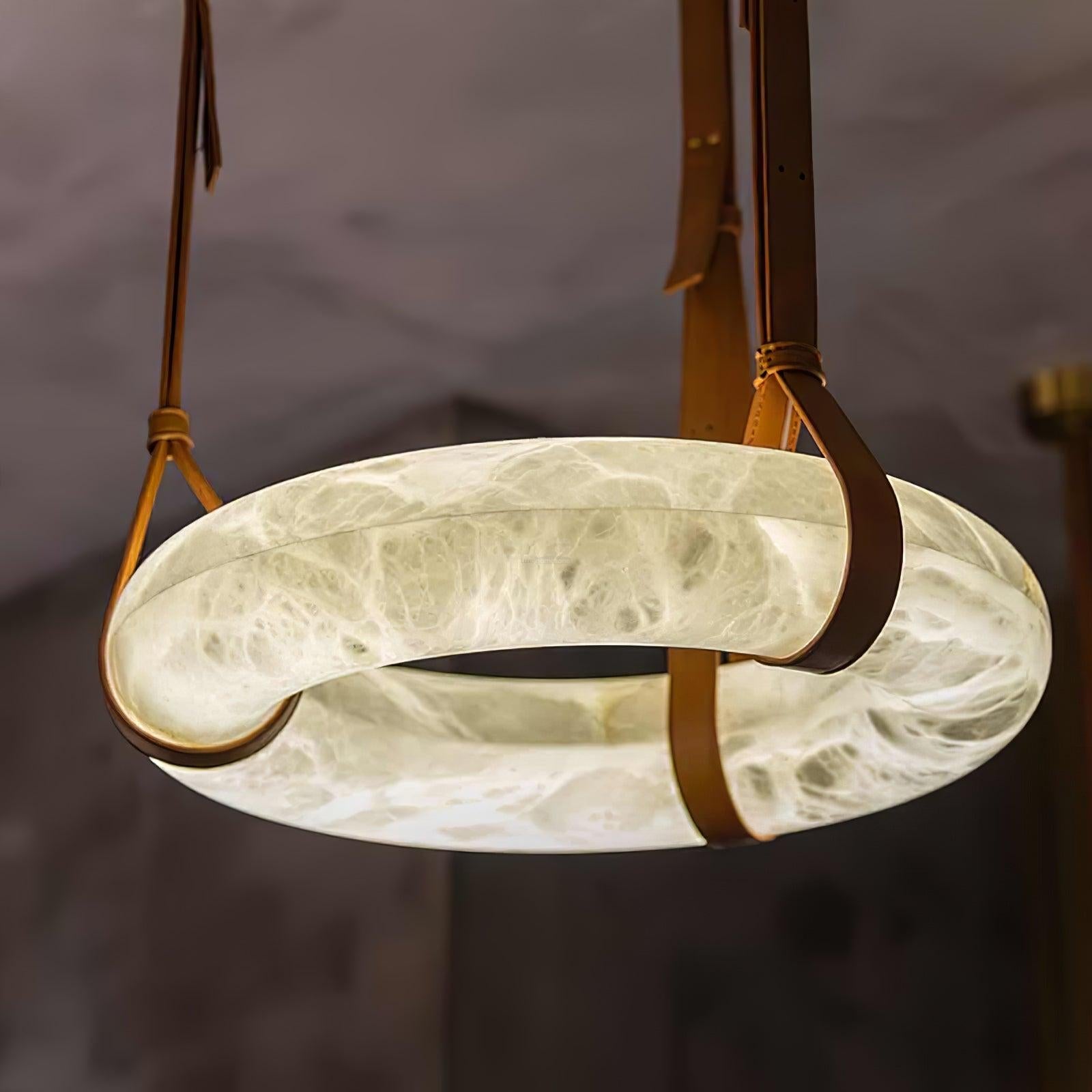 Oslo Alabaster Pendant Light Style B - Alabaster, Alabaster Chandelier-1-Luxehomezone