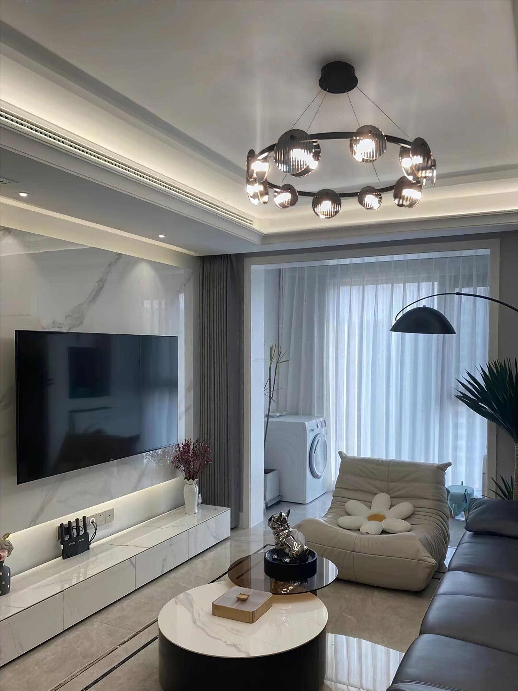 Foliole Chandelier with 6/8 heads - Cylinder-1-Luxehomezone