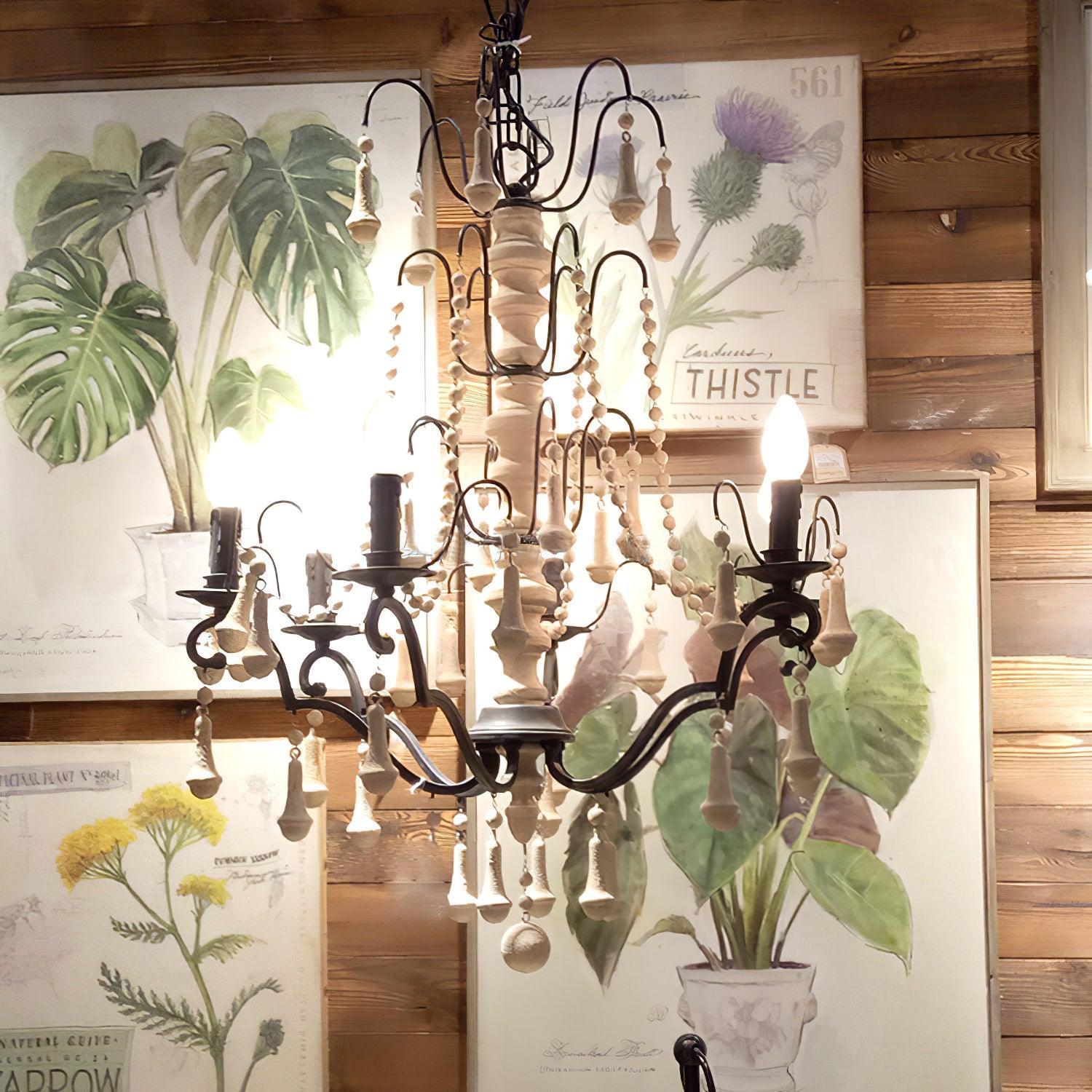 Candle Style Bessie Chandelier Φ 28.3″ - Candle-1-Luxehomezone
