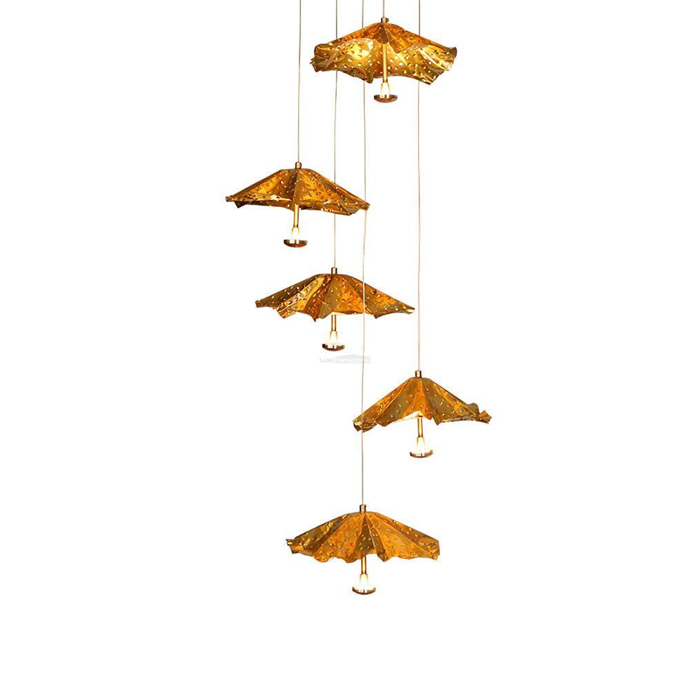 Livra Leaf Chandelier ∅ 11.8″ - Earring-1-Luxehomezone