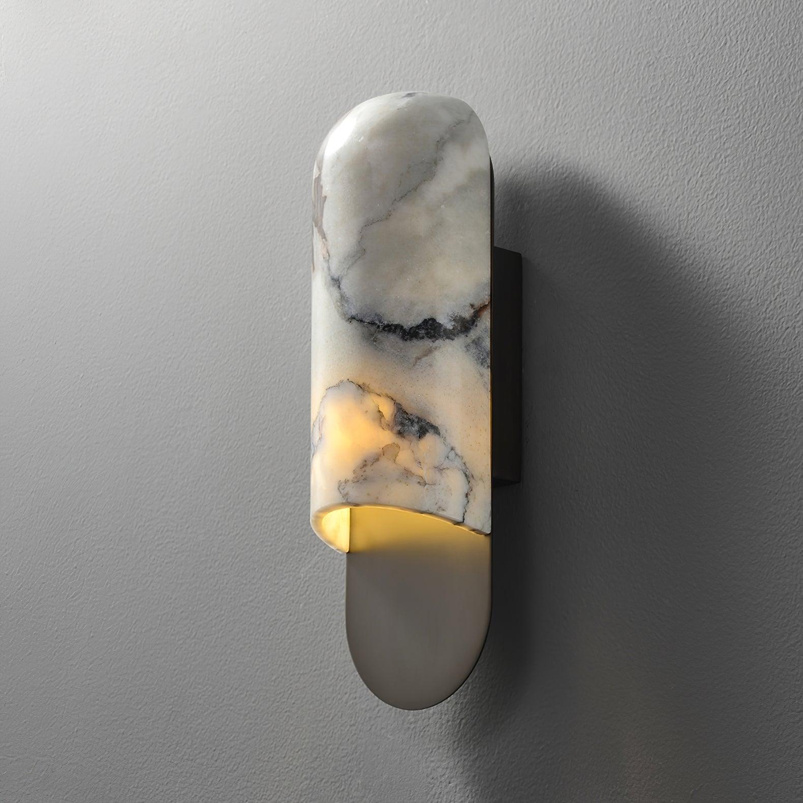 Hl Wall Sconce ∅ 3.8″ - Alabaster-1-Luxehomezone