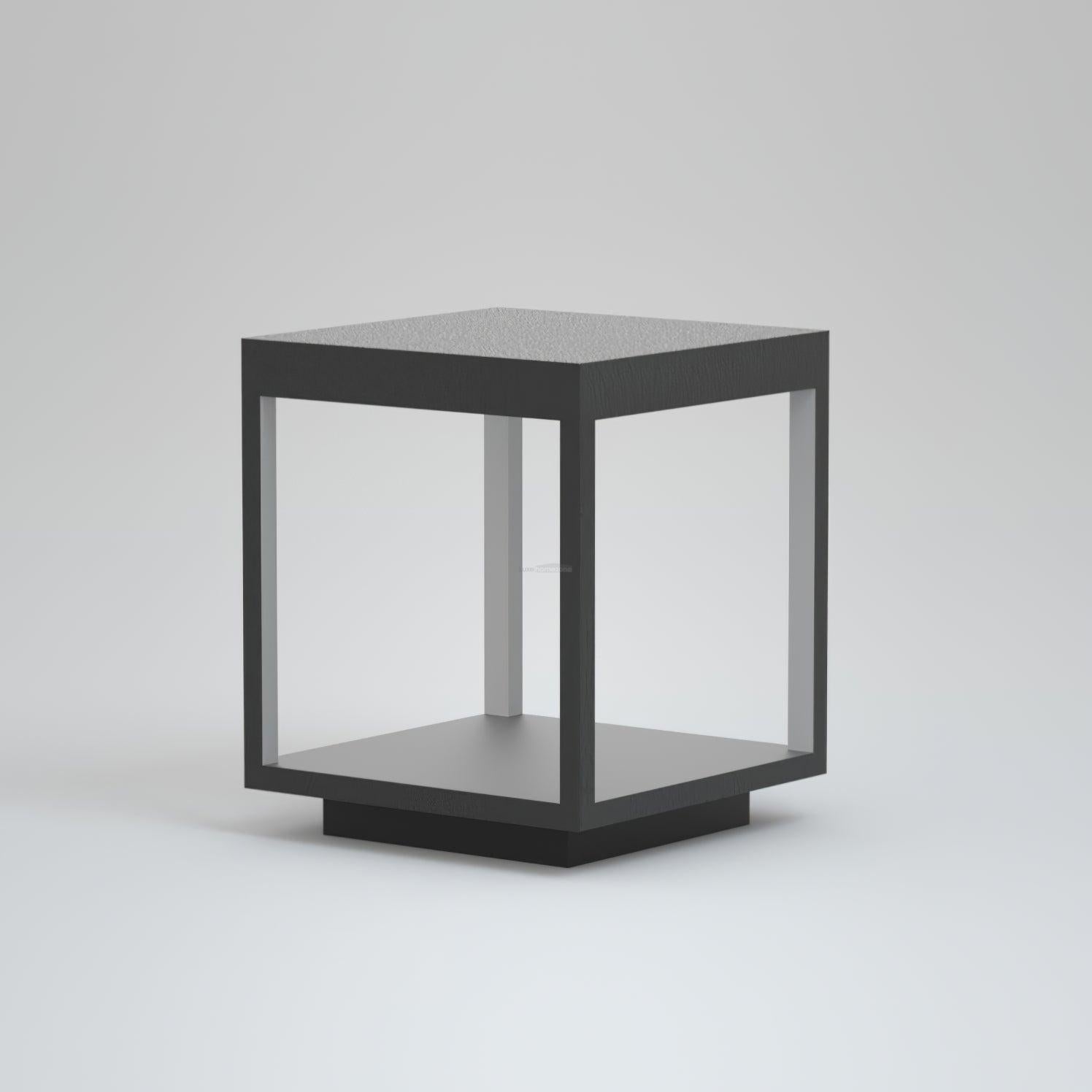 Square Frame Fence Post Garden Table Lamp