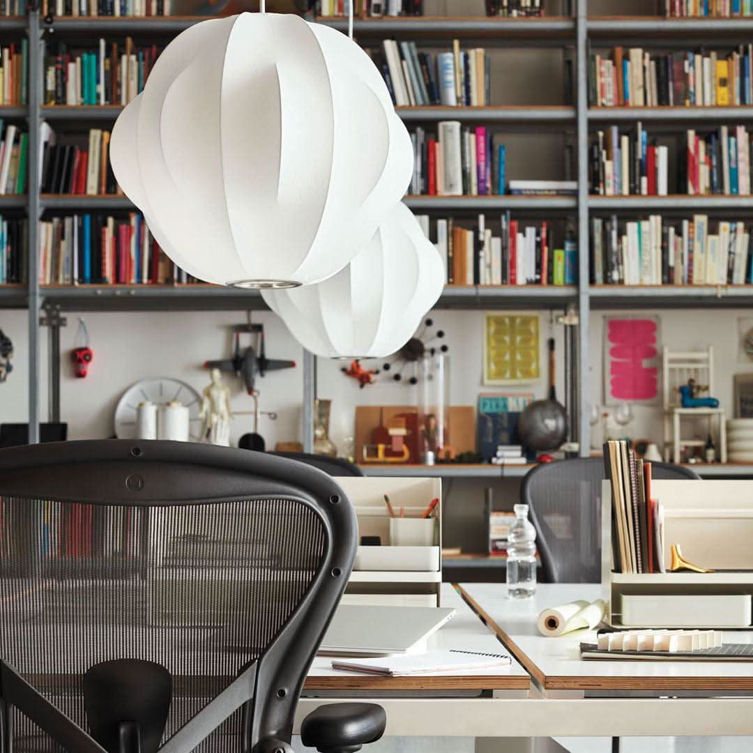 Bubble Pendant Light with Artificial Silk Lampshade - Luxehomezone