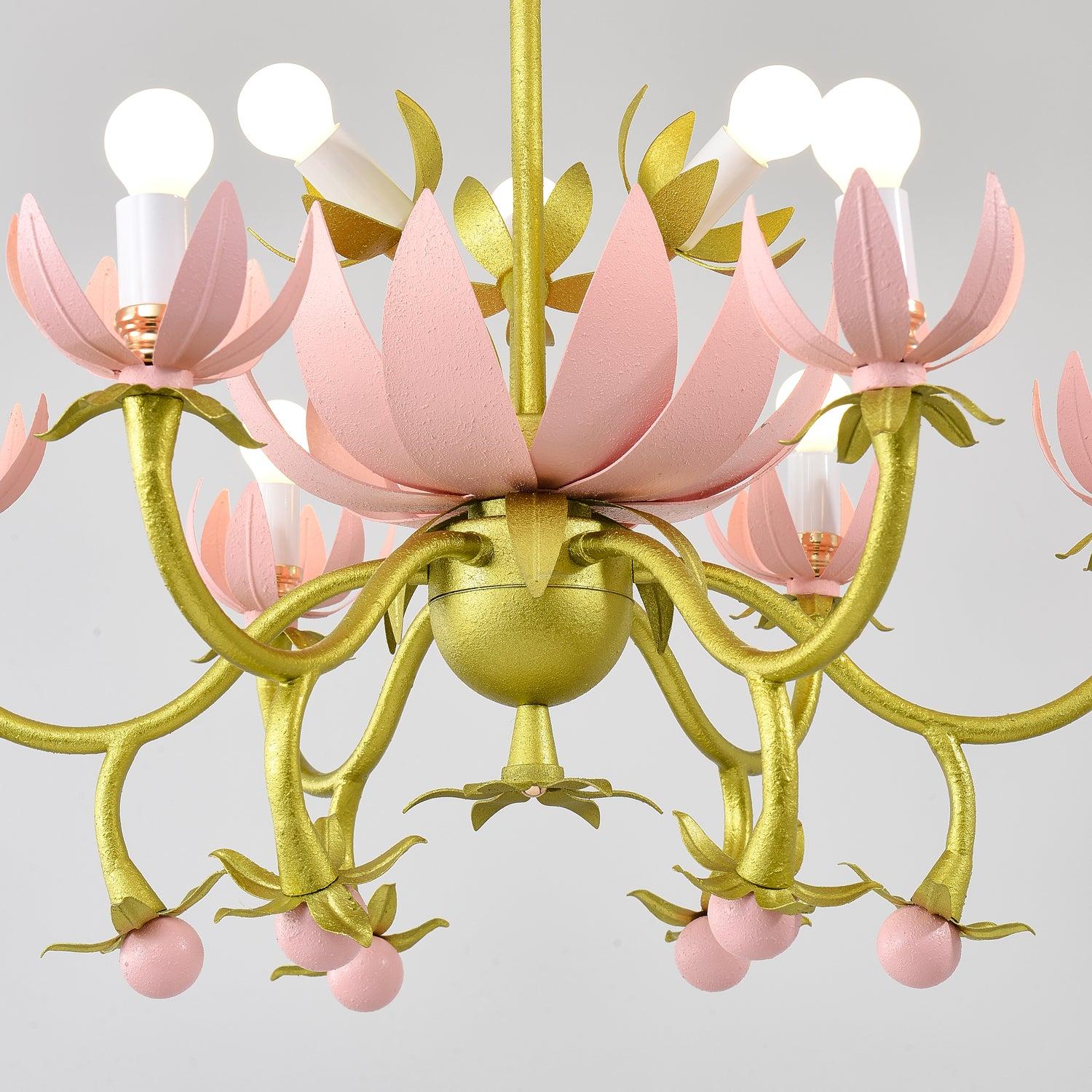 Mardi Gras Blossom Chandelier  Φ 25.6″ - -1-Luxehomezone