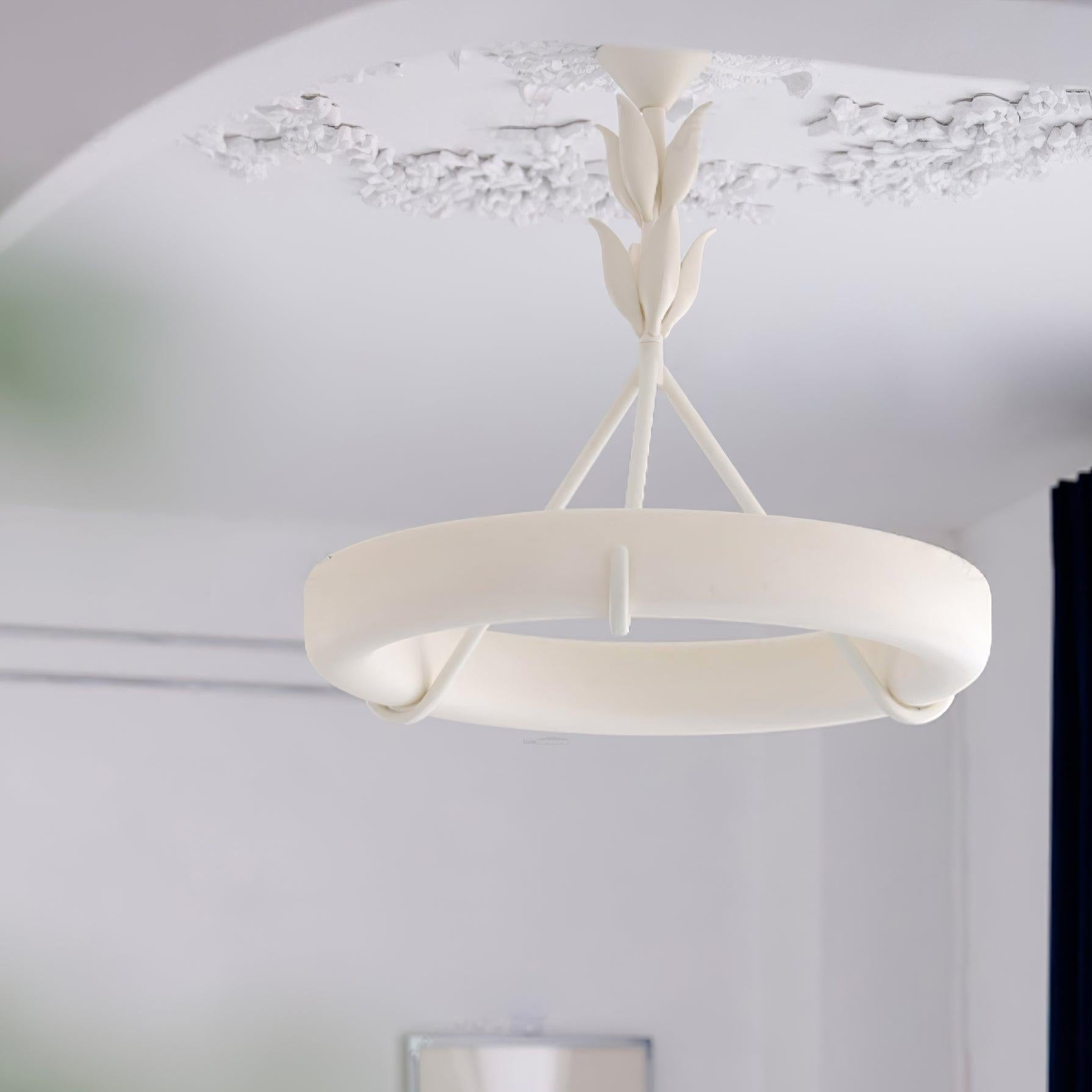 Tinsley Plaster Chandelier ∅ 23.6″/31.5'' - Alabaster, Alabaster Chandelier, Alabaster Pendant, Unknown-1-Luxehomezone
