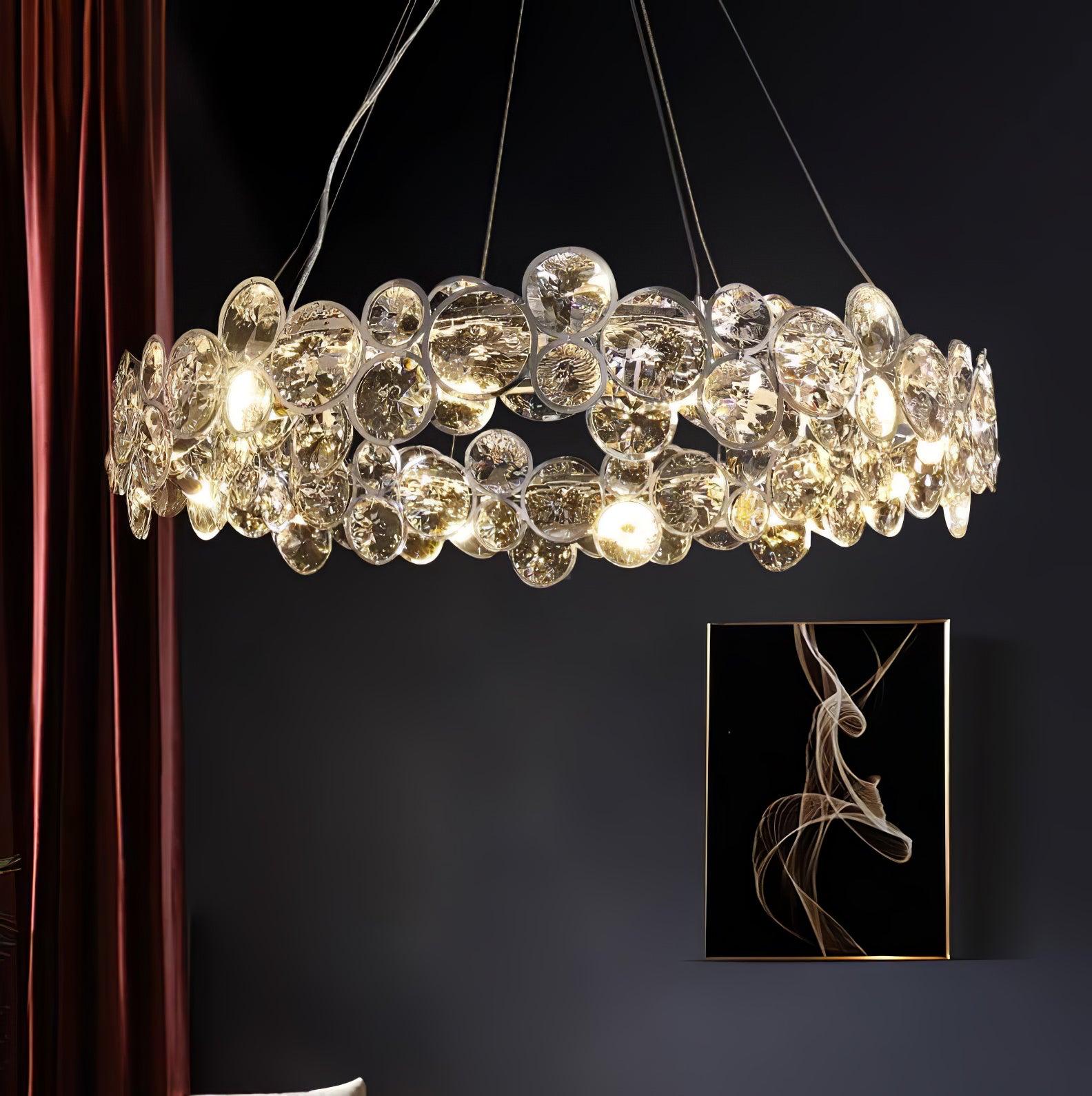 Chrome Crystal Chandelier - Crystals-1-Luxehomezone