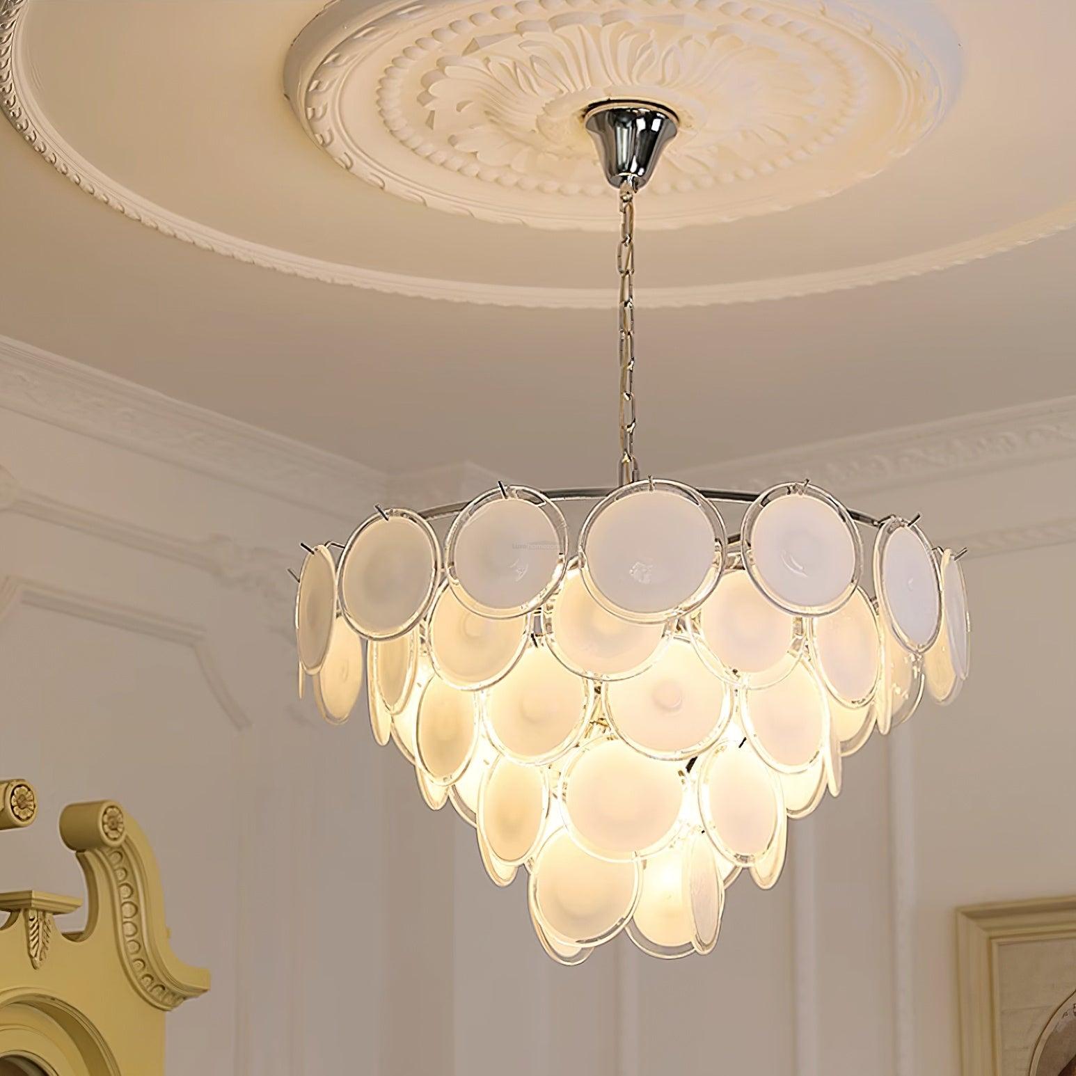 Bettina Murano Chandelier  ∅ 19.6″ - Cylinder-1-Luxehomezone