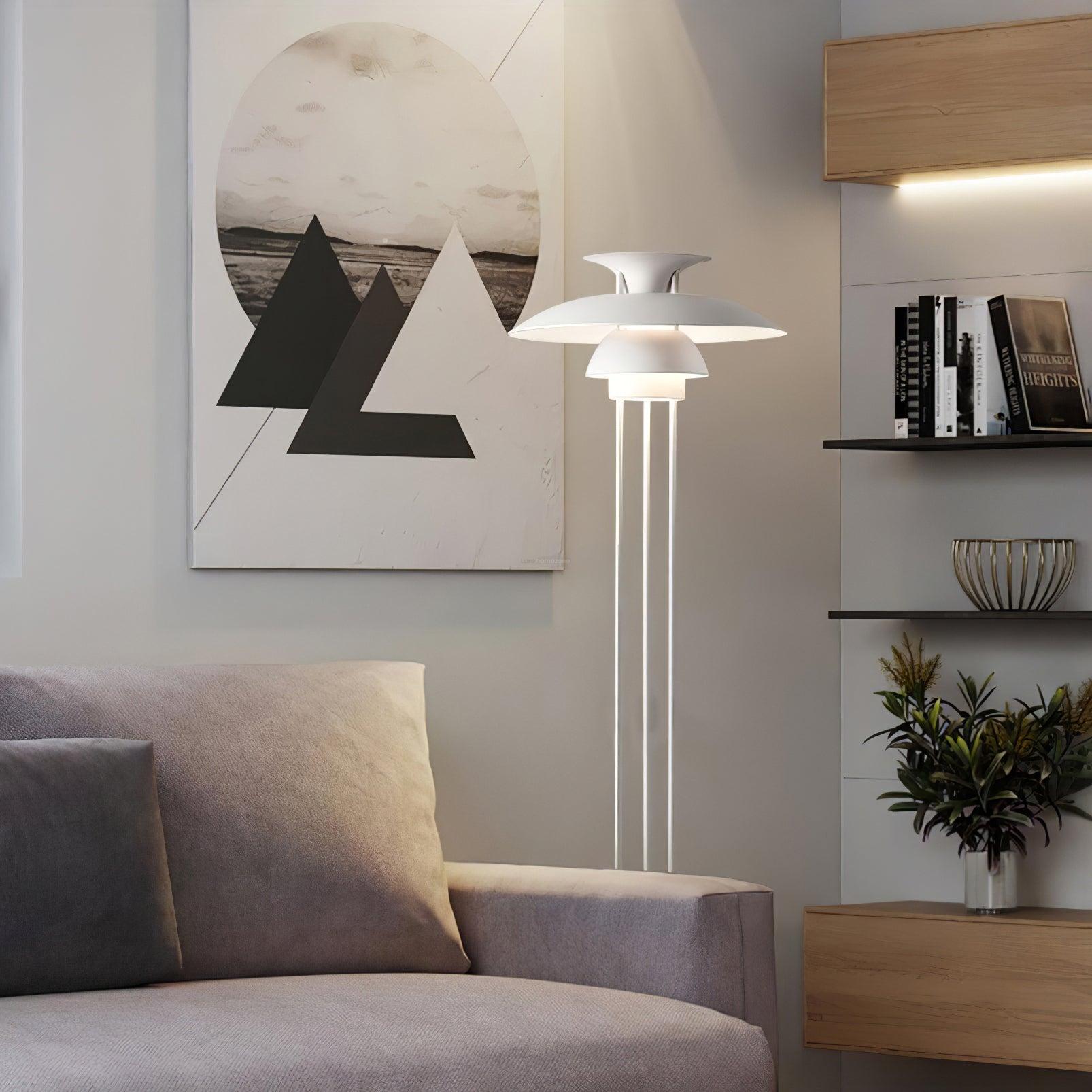 Henningsen Floor Lamp  ∅ 18.1″ - Geometry-1-Luxehomezone