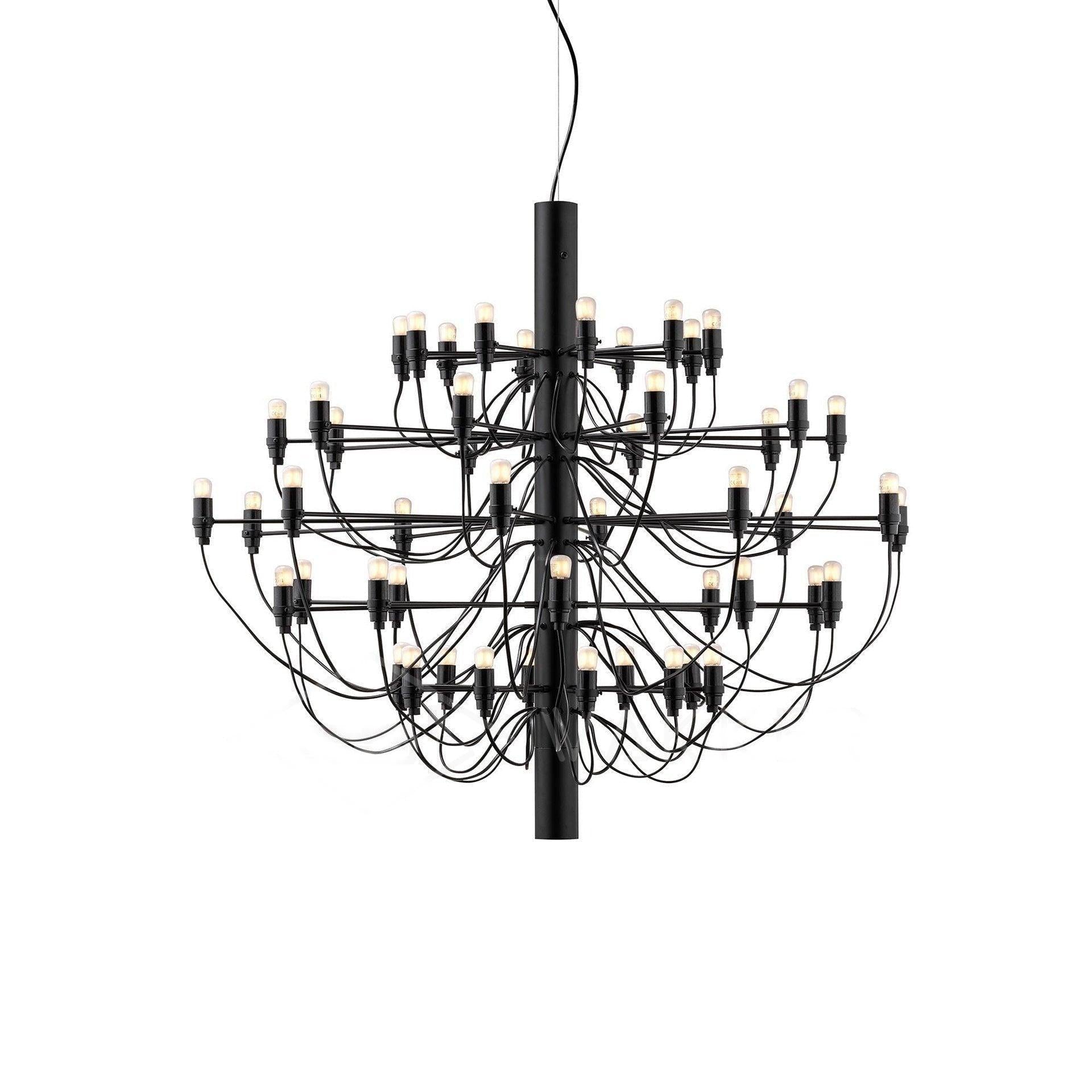 2097 Mid-Century Retro Candle Chandelier with 18/30/50/75 heads - Candle-1-Luxehomezone