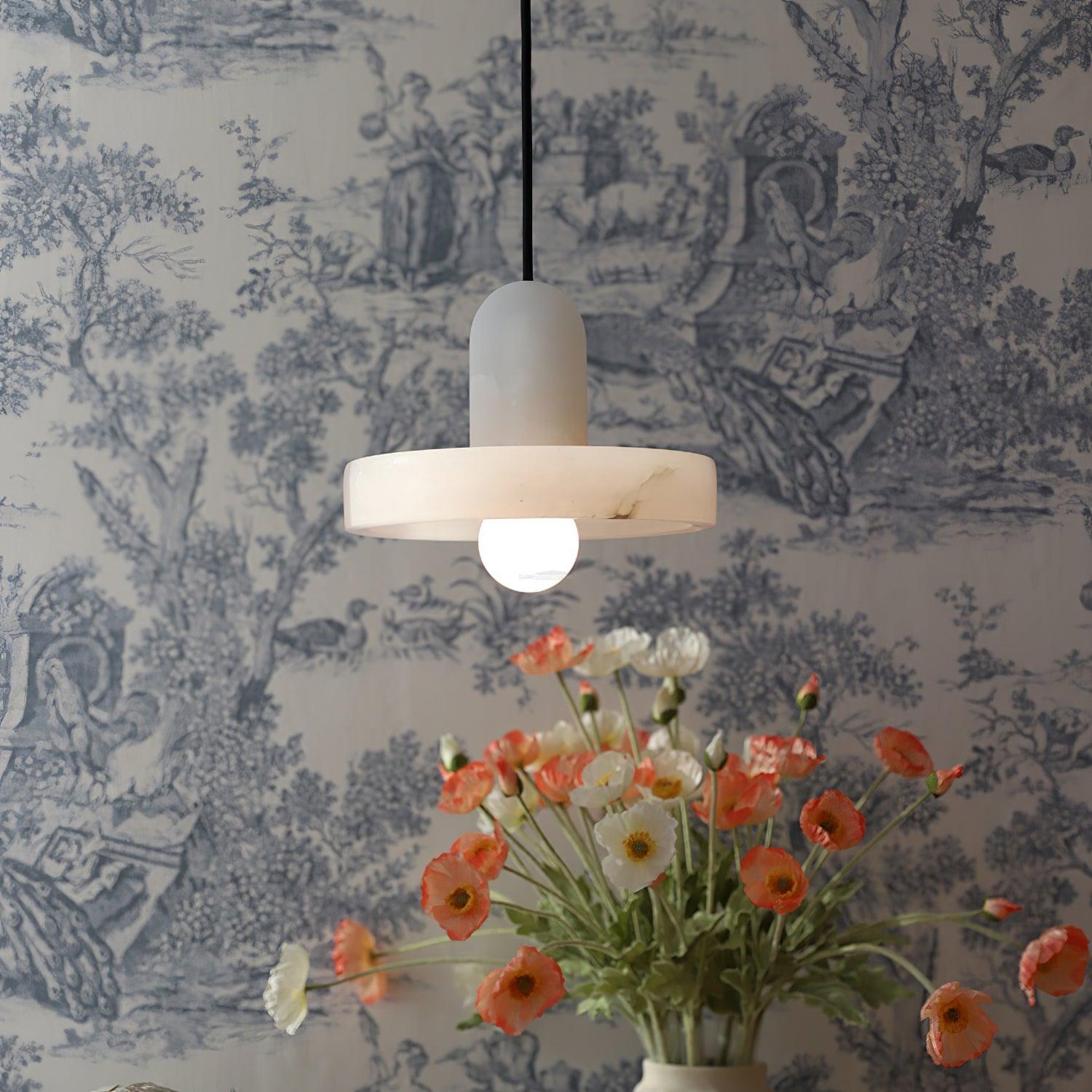 Carrara Pendant Alabaster - Alabaster, Alabaster Pendant-1-Luxehomezone