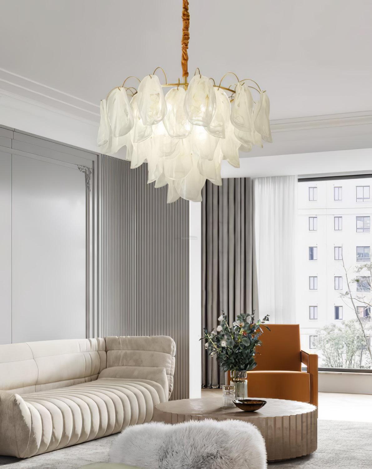 Multi Tier Cloud Glass Pendant - Cylinder-1-Luxehomezone