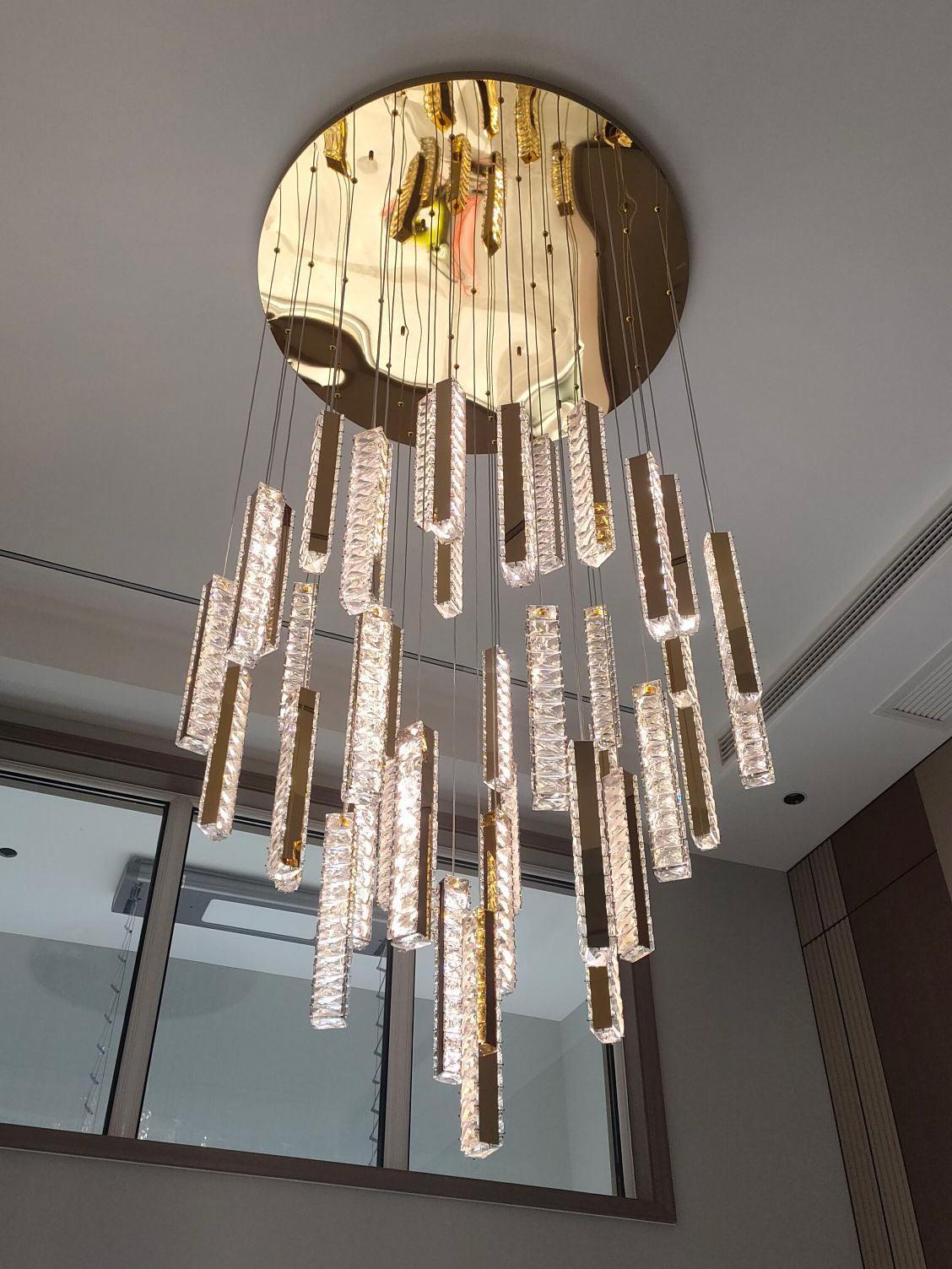 Villa Forci Chandelier with 12/15/18/21/24 heads - Straps-1-Luxehomezone