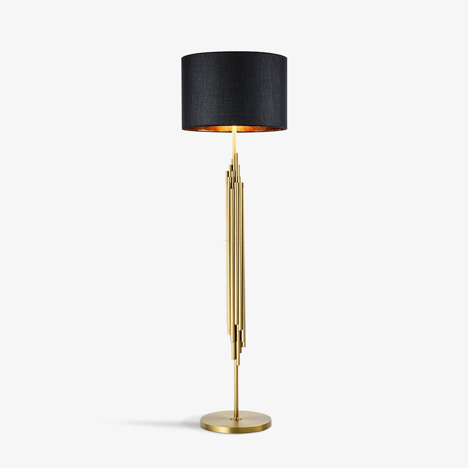 Rubell Floor Light  ∅ 17.7″ - Gold&Black-1-Luxehomezone