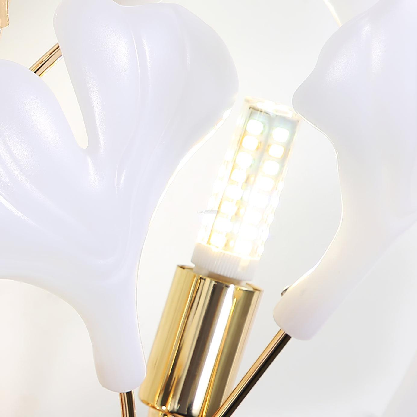 Gingko Wall Lamp with Leaves - Luxehomezone