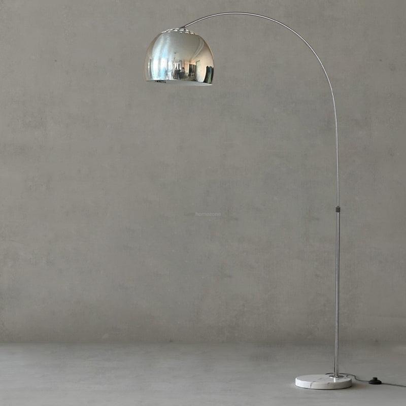 Sneedville Arched Floor Lamp W 59″ - Alabaster-1-Luxehomezone