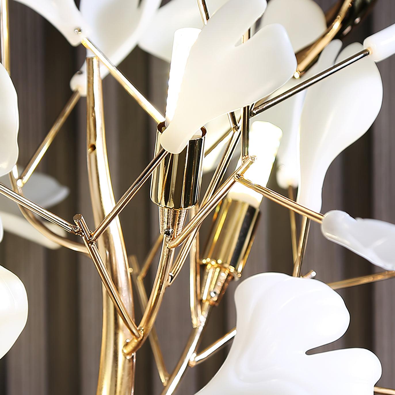 Gingko Leaves Floor Lamp - Gingko, Gingko Chandelier-1-Luxehomezone