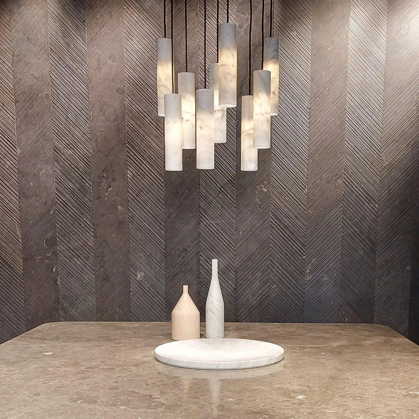 Silo Alabaster Pendant Light - Luxehomezone