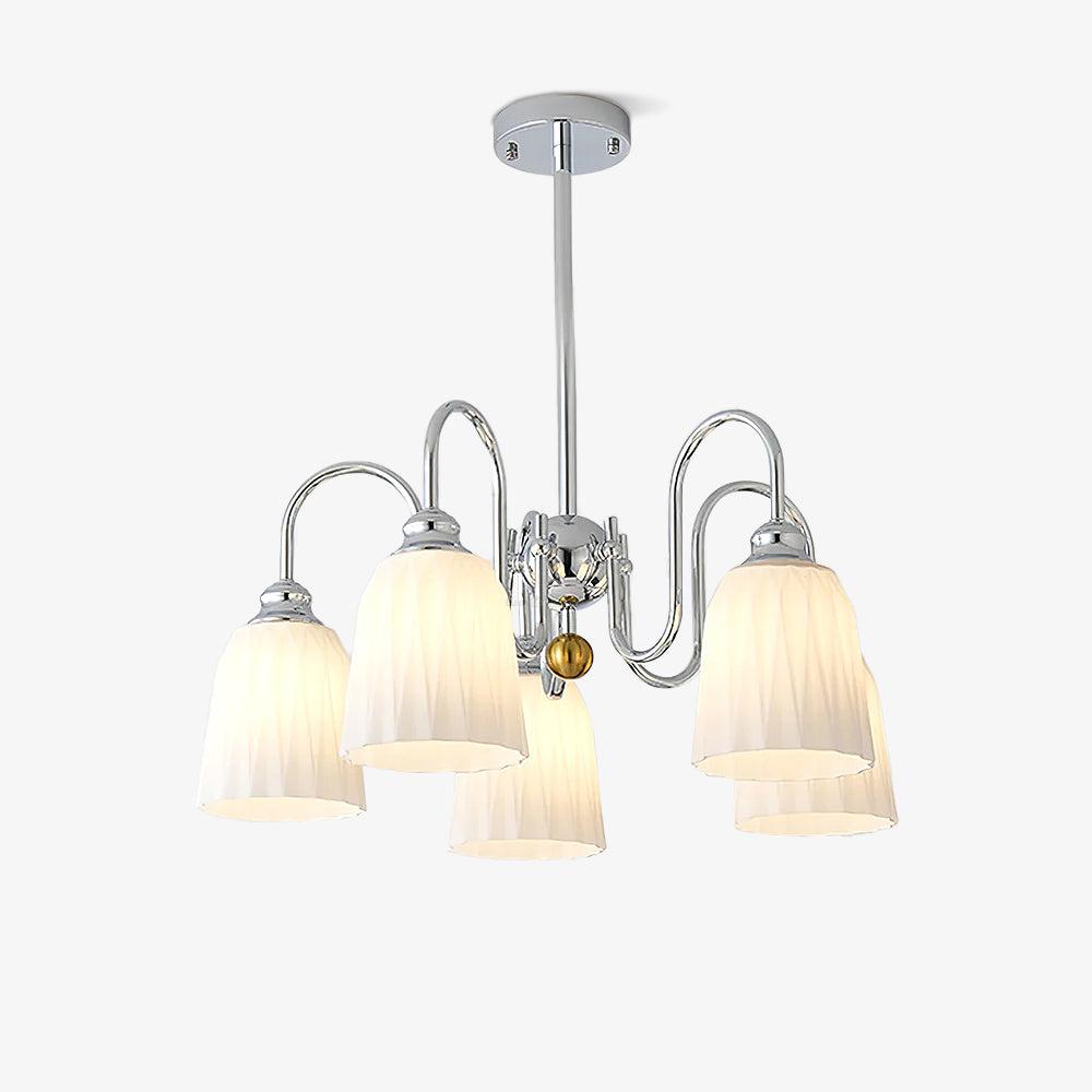 Bauhaus Pleated Chandelier with 3/5/6/8 heads