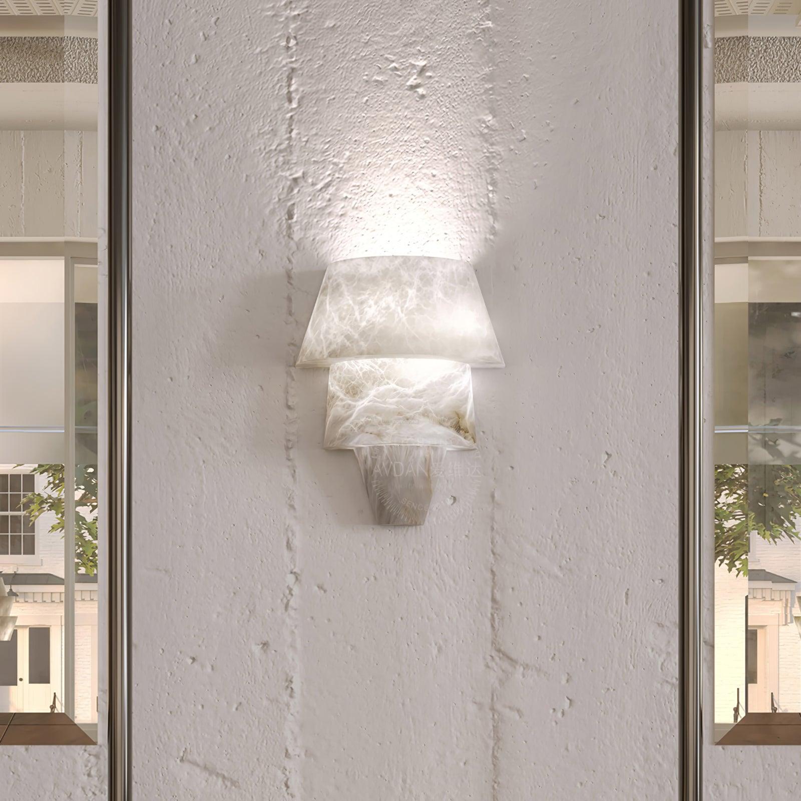 Laboratory Wall Sconce - Alabaster, Alabaster Wall Lamp-1-Luxehomezone