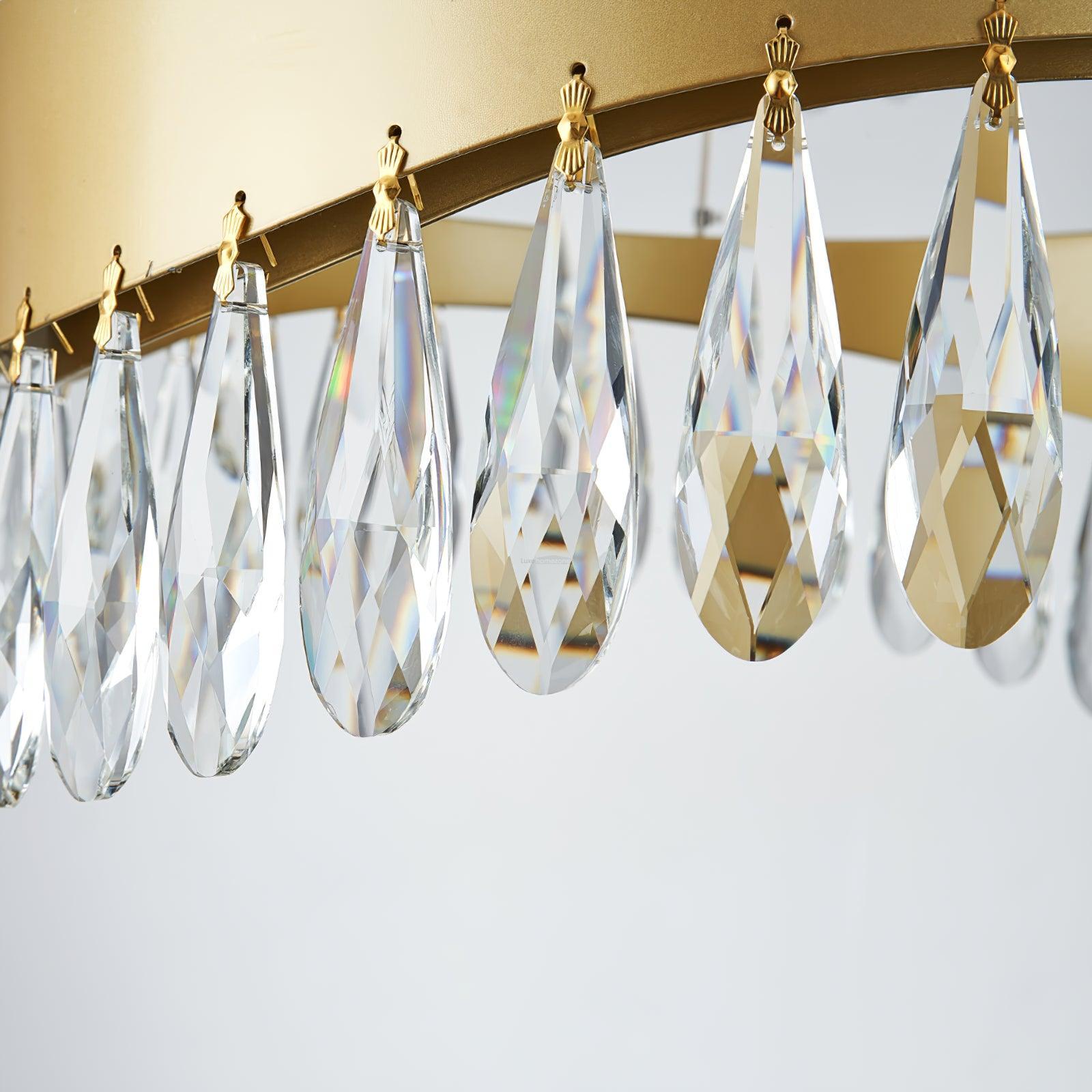 Crystal Sticks Round Chandelier - Luxehomezone
