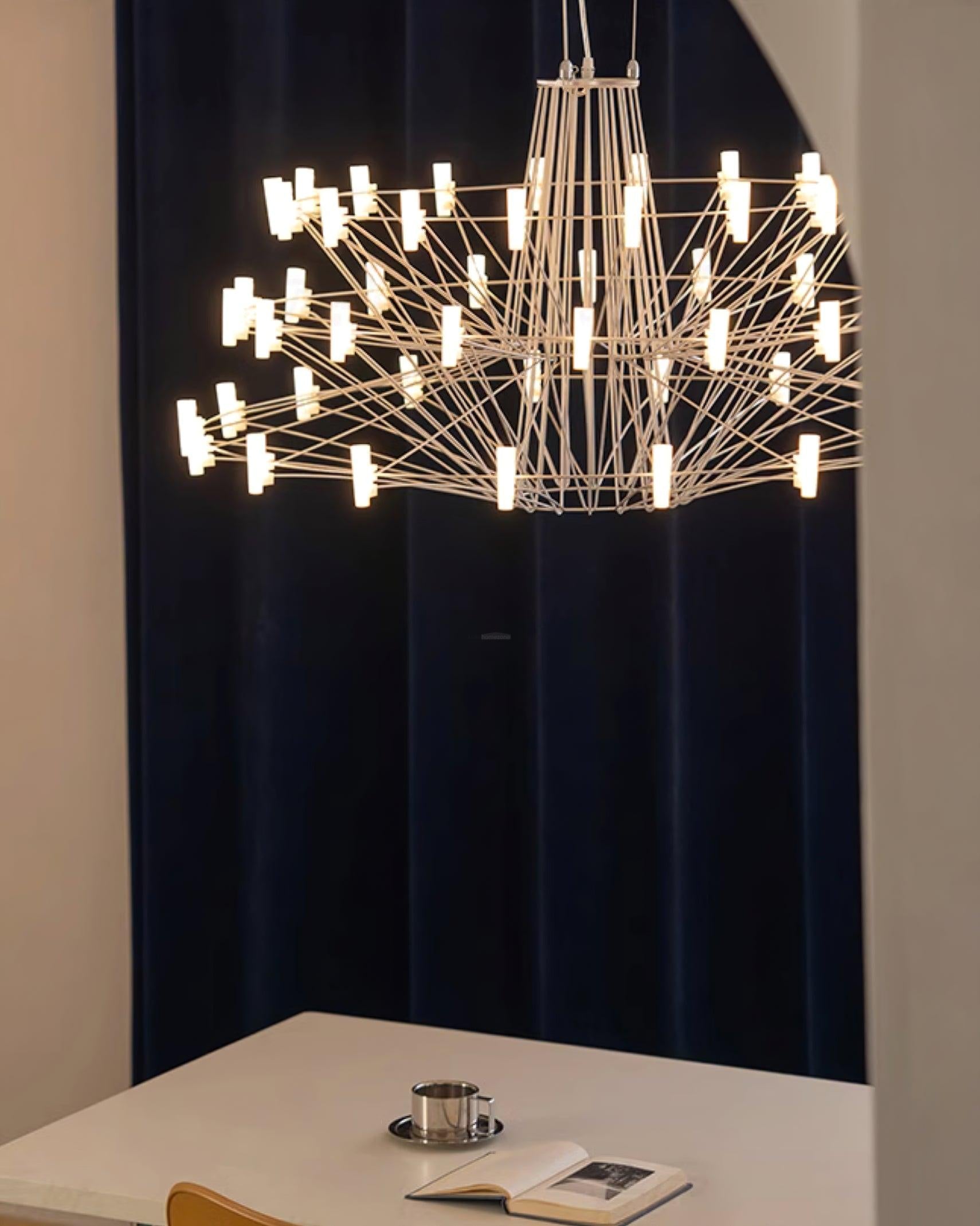 Sky Ballet Candle Chandelier ∅ 33.5″ ~∅ 39.8″ - Candle-1-Luxehomezone