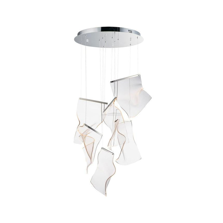 Acrylic Staircase Chandelier - Helia-1-Luxehomezone