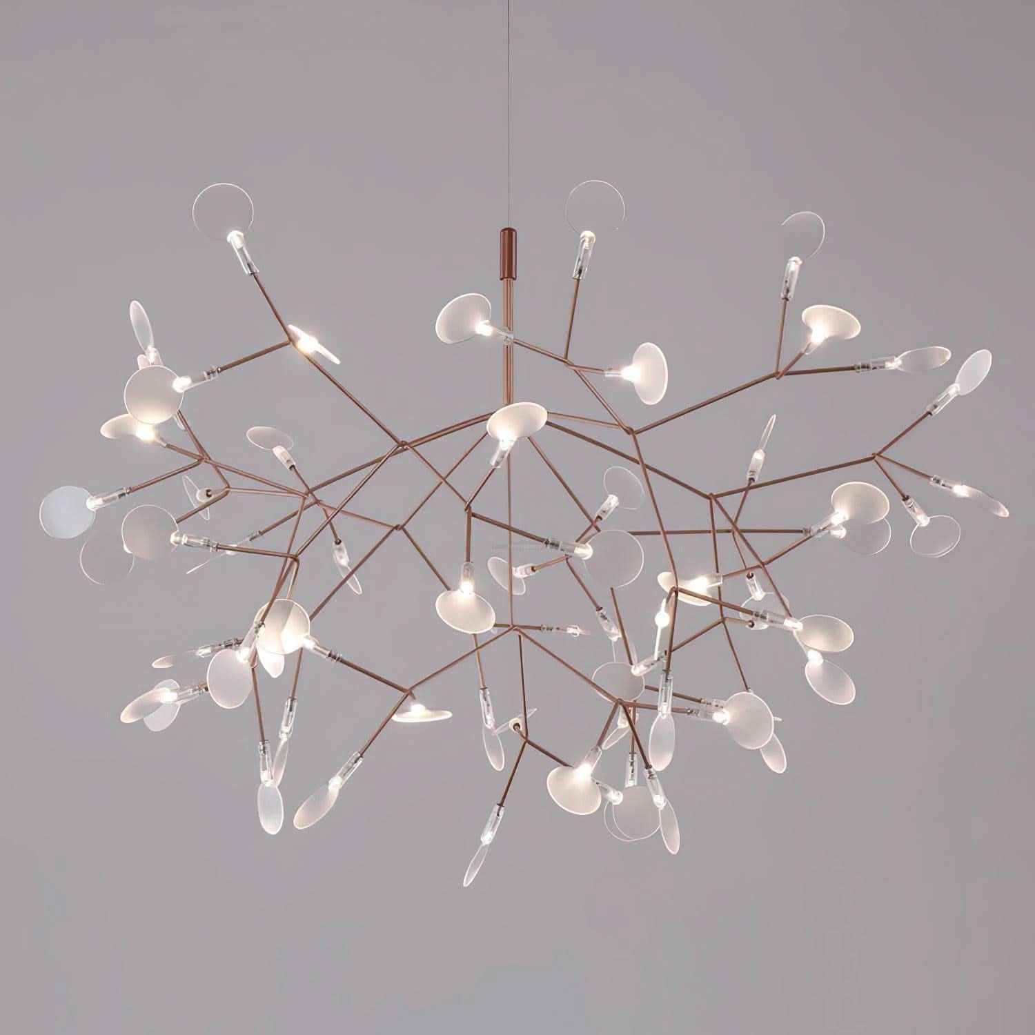 Rose Gold Firefly Chandelier - Branch-1-Luxehomezone
