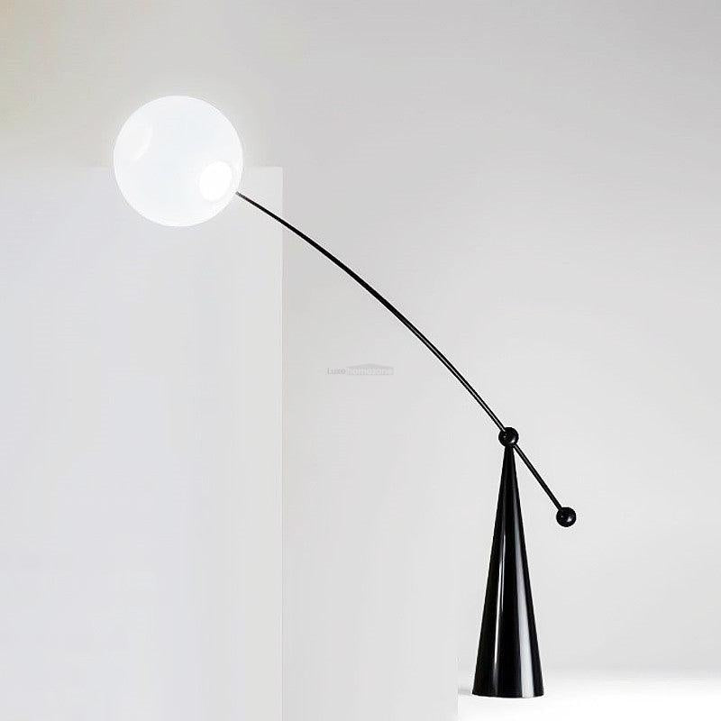 Opal Arc Floor Light - Bent-1-Luxehomezone