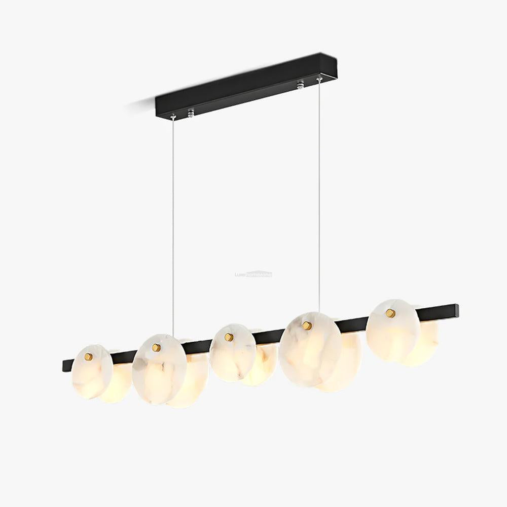 Trinidad Alabaster Linear Chandelier 48"