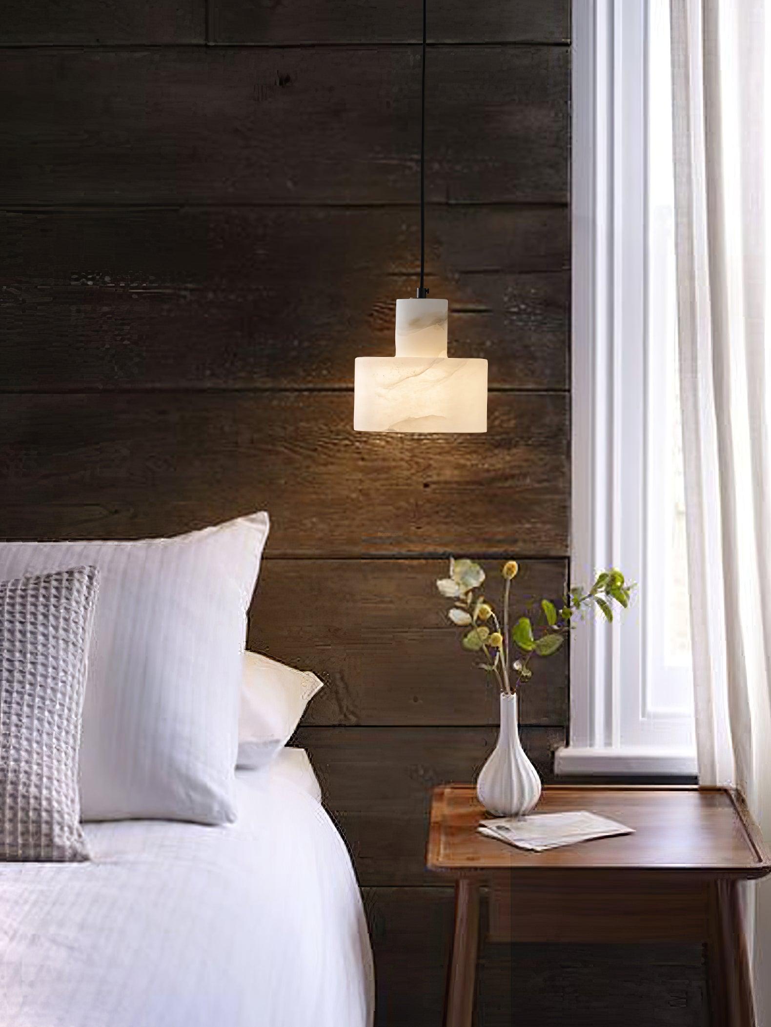 Cyls Pendant Alabaster Light - Luxehomezone