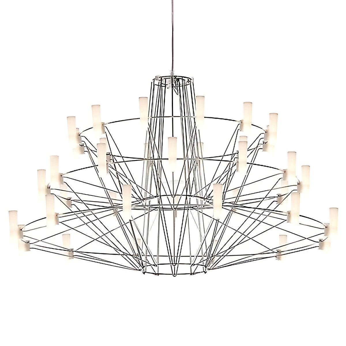 Sky Ballet Candle Chandelier ∅ 33.5″ ~∅ 39.8″ - Candle-1-Luxehomezone