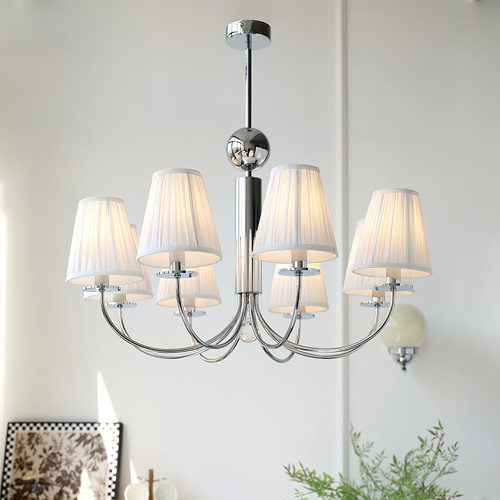 Simplicity Chrome Chandelier Φ 19.7″ - Variety-1-Luxehomezone