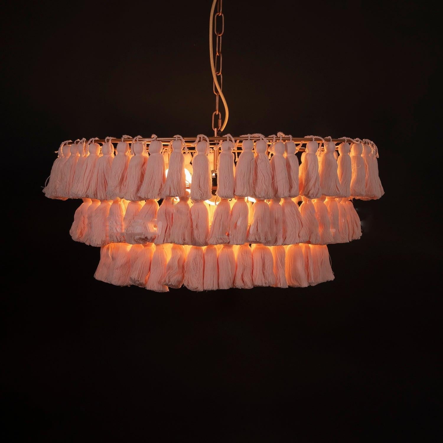 Fela Tassel Chandelier ∅ 11.8″~∅ 25.6″ - Tassel-1-Luxehomezone