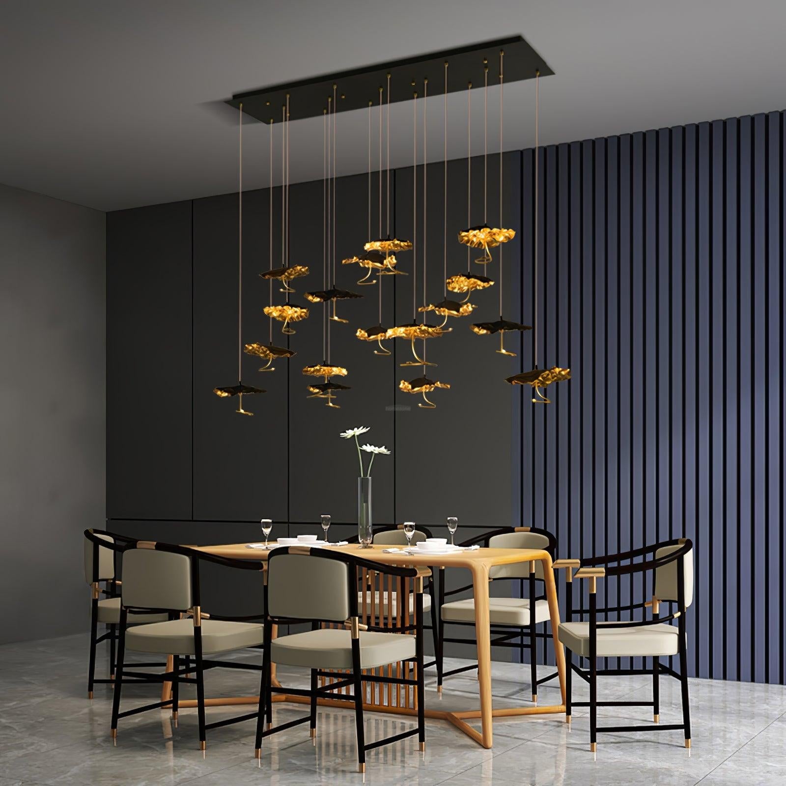 Brass Aviary Constellation Chandelier with 1/3/6/10/17/22 heads - Helia-1-Luxehomezone