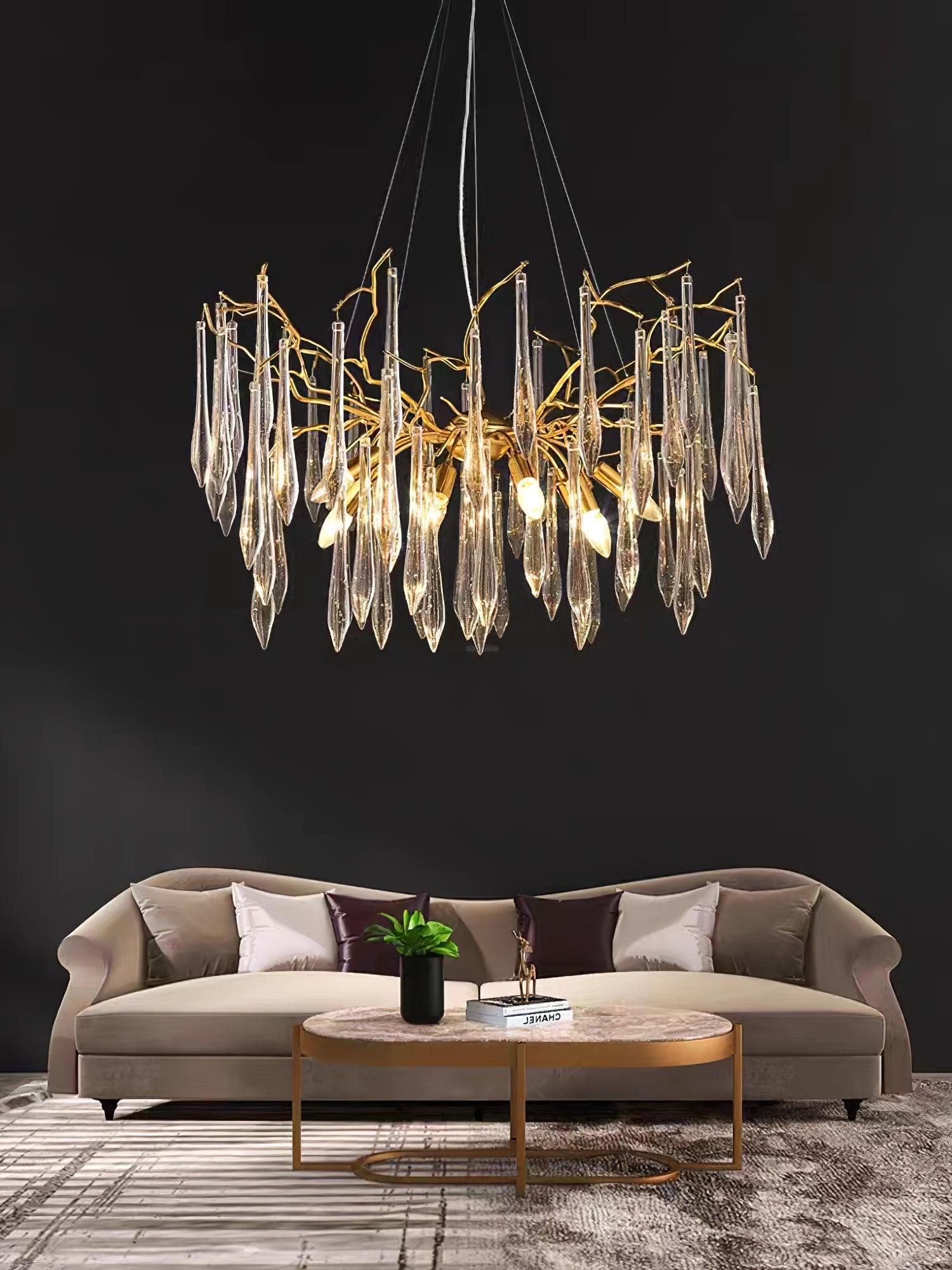 Aqua Funnel Chandelier with 8/10/12 heads - Branch-1-Luxehomezone