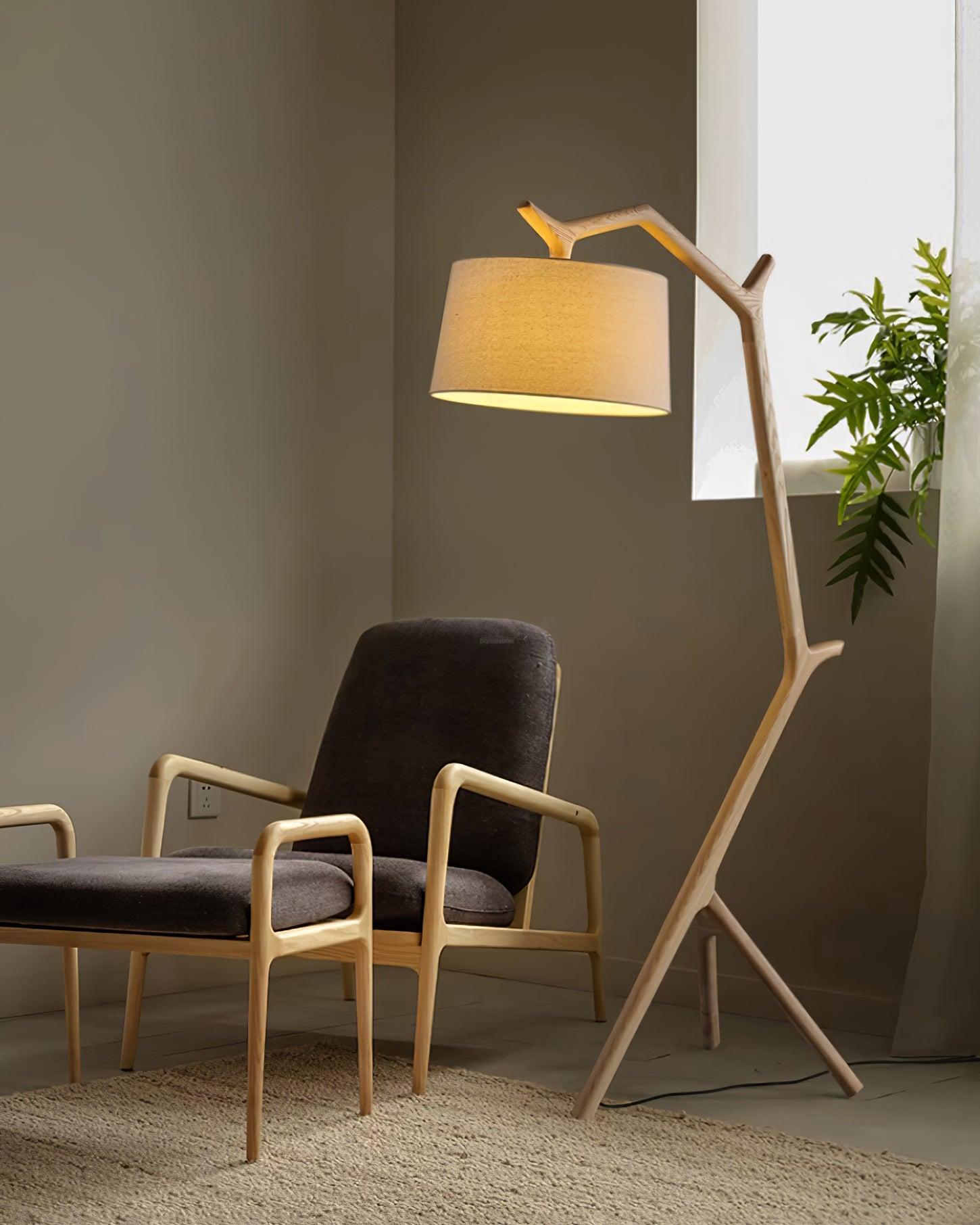 Umahi Floor Lamp  L 39.7″ - Fabric-1-Luxehomezone