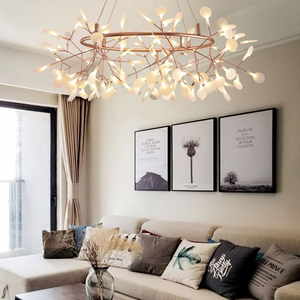 Rose Gold Firefly Chandelier - Luxehomezone