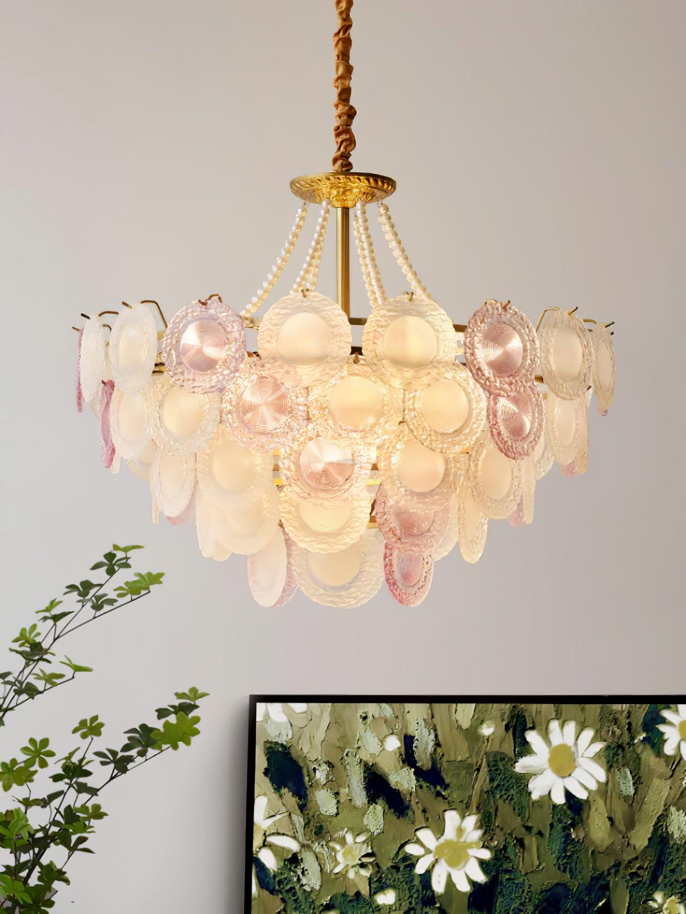 Rainbow Chandelier with Round/Long canopy - Luxehomezone