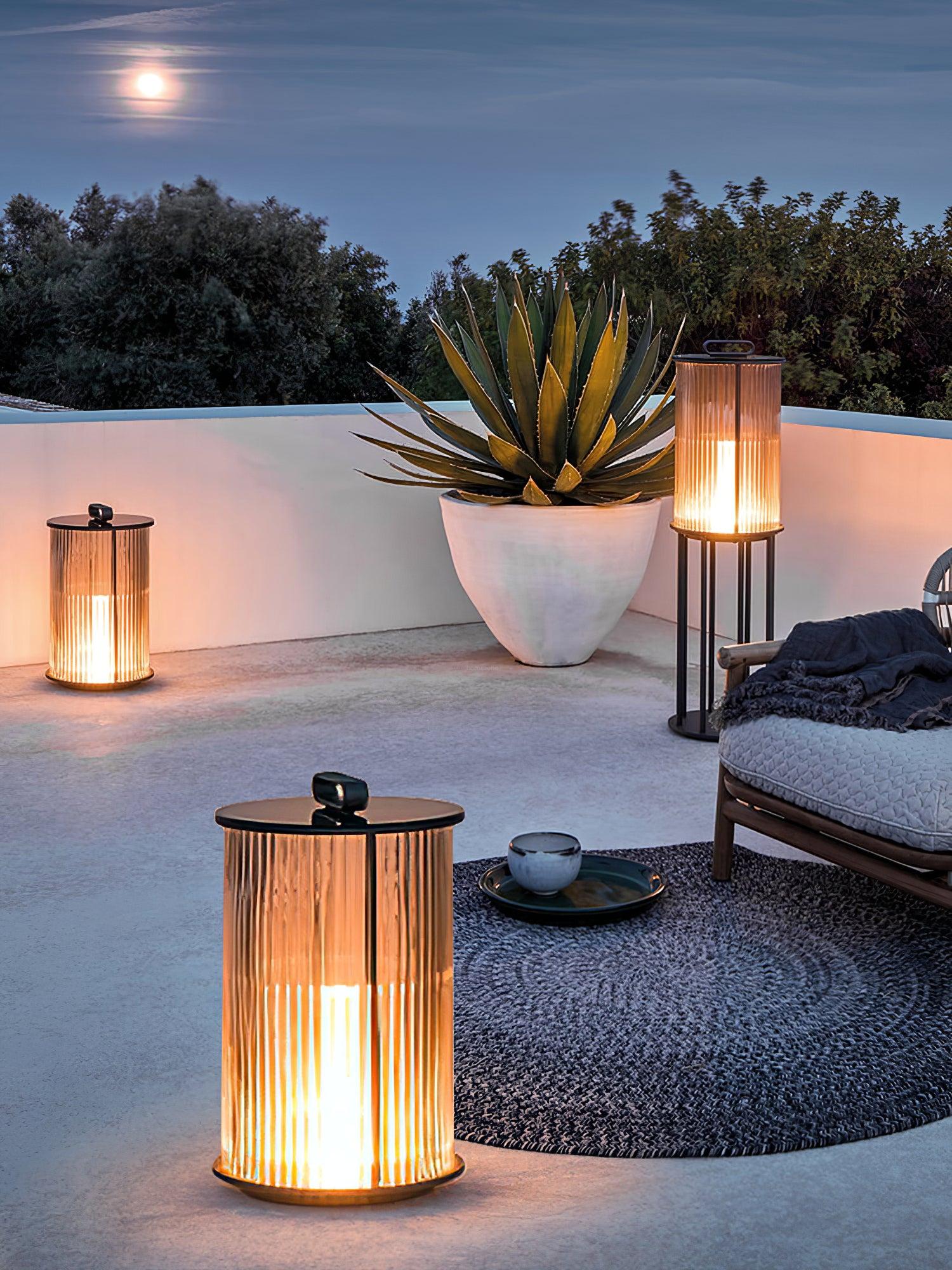 Ambient Line Lantern Garden Floor Lamp - Canister-1-Luxehomezone