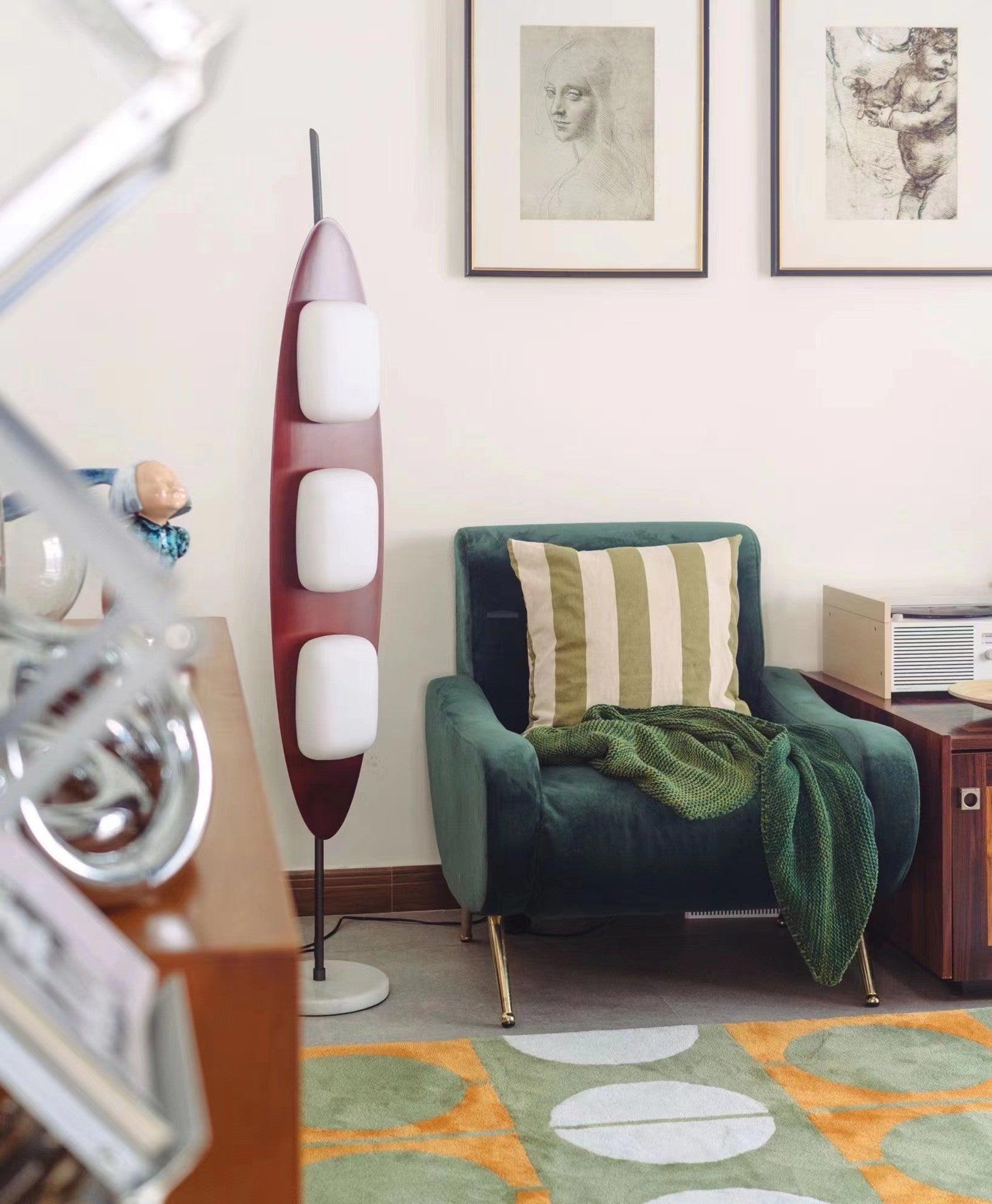 Surfboard Floor Lamp  ∅ 11.8″ - Pillar-1-Luxehomezone