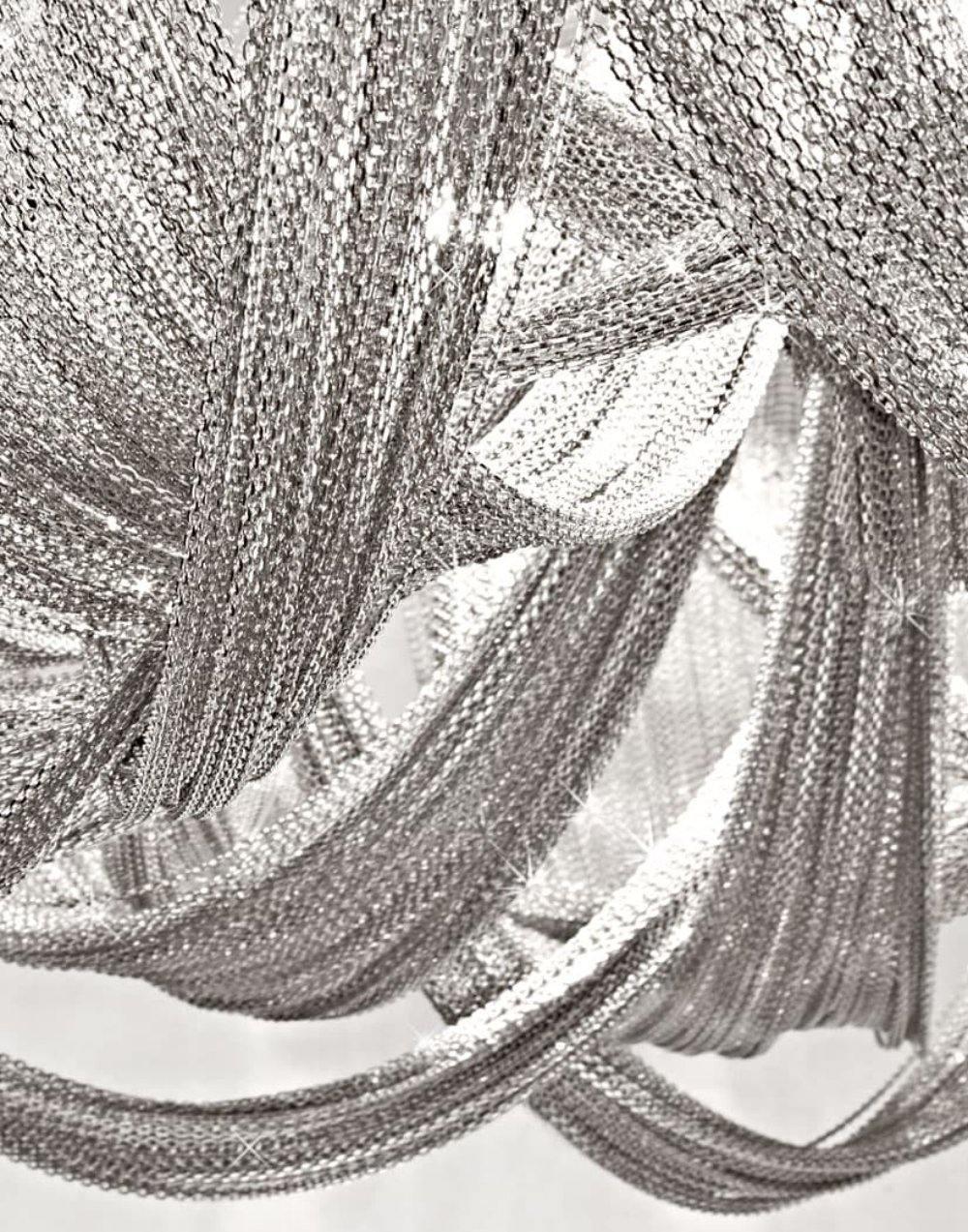 Tassel Aluminum Chain Chandelier ∅ 23.6″ - Tassel-1-Luxehomezone